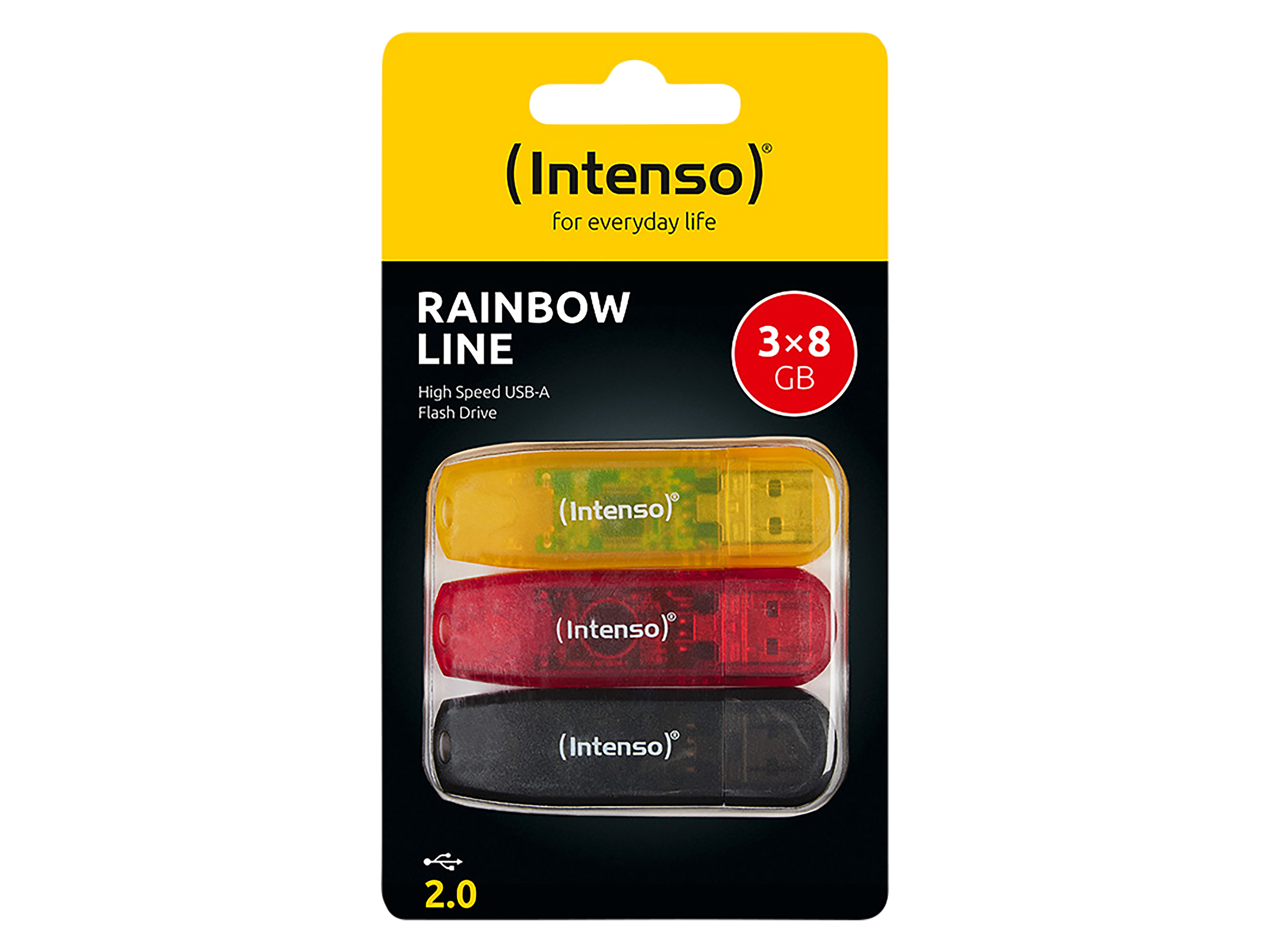 INTENSO USB-Stick Rainbow Line 3502463 USB 2.0 8GB 3er Pack INTENSO USB-Stick Rainbow Line 3502463 USB 2.0 8GB 3er Pack