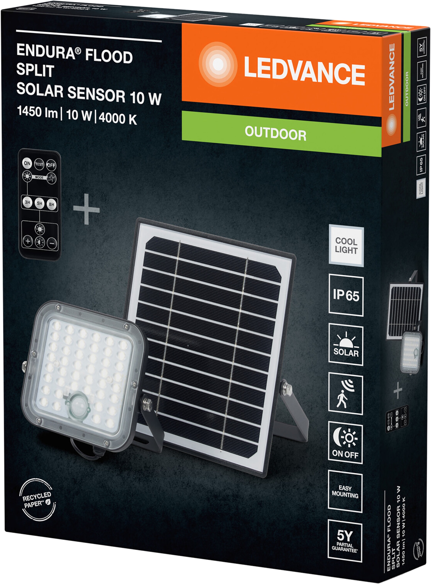 LEDVANCE Solar LED-Fluter Endura Flood Split 10 W, 1400 lm, 4000 K LEDVANCE Solar LED-Fluter Endura Flood Split 10 W, 1400 lm, 4000 K