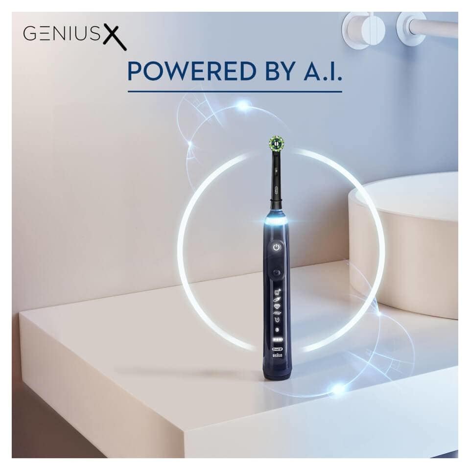 ORAL-B Elektrische Zahnbürste Genius X, Midnight Black, 6 Programme, Bluetooth ORAL-B Elektrische Zahnbürste Genius X, Midnight Black, 6 Programme, Bluetooth