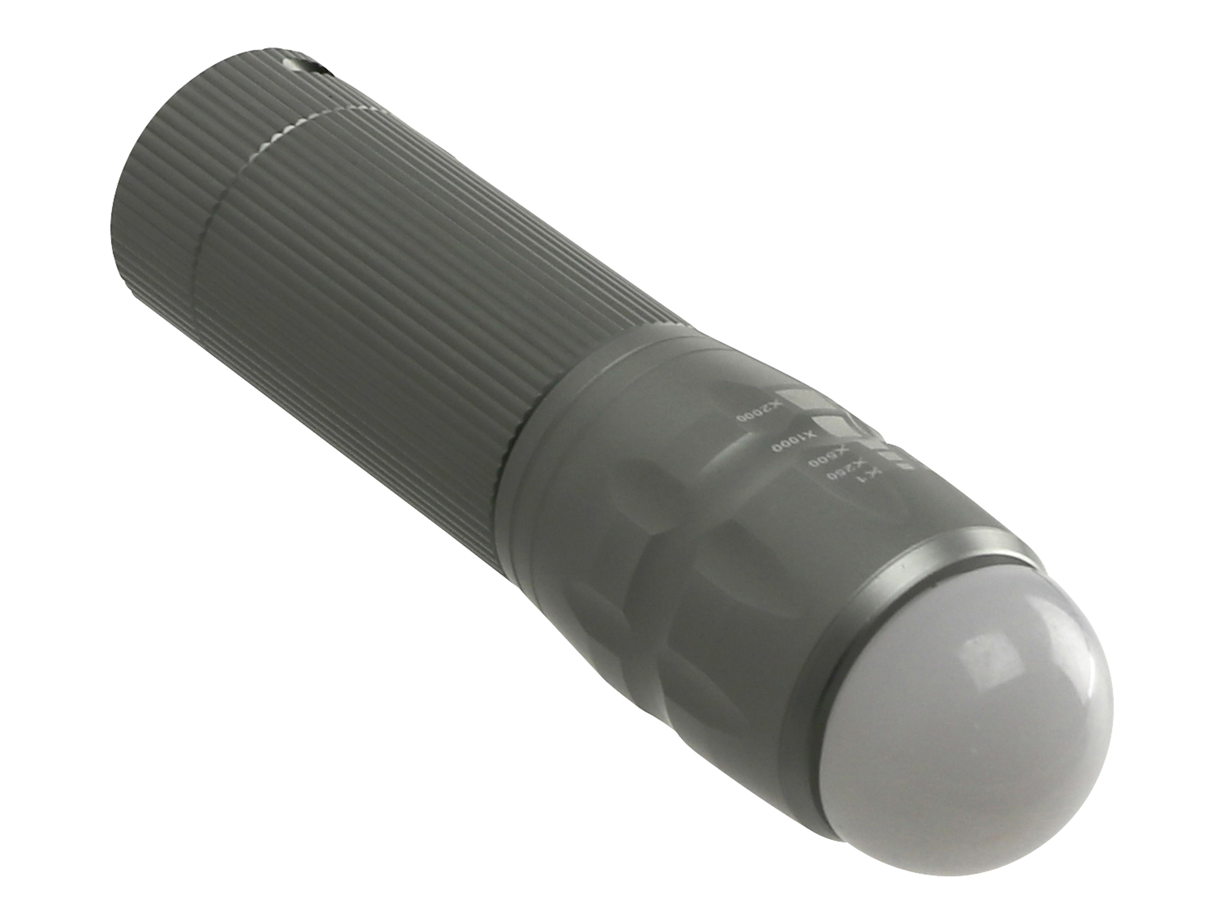 LED-Taschenlampe, WTE-490M-1, Alu, 400 lm, grau