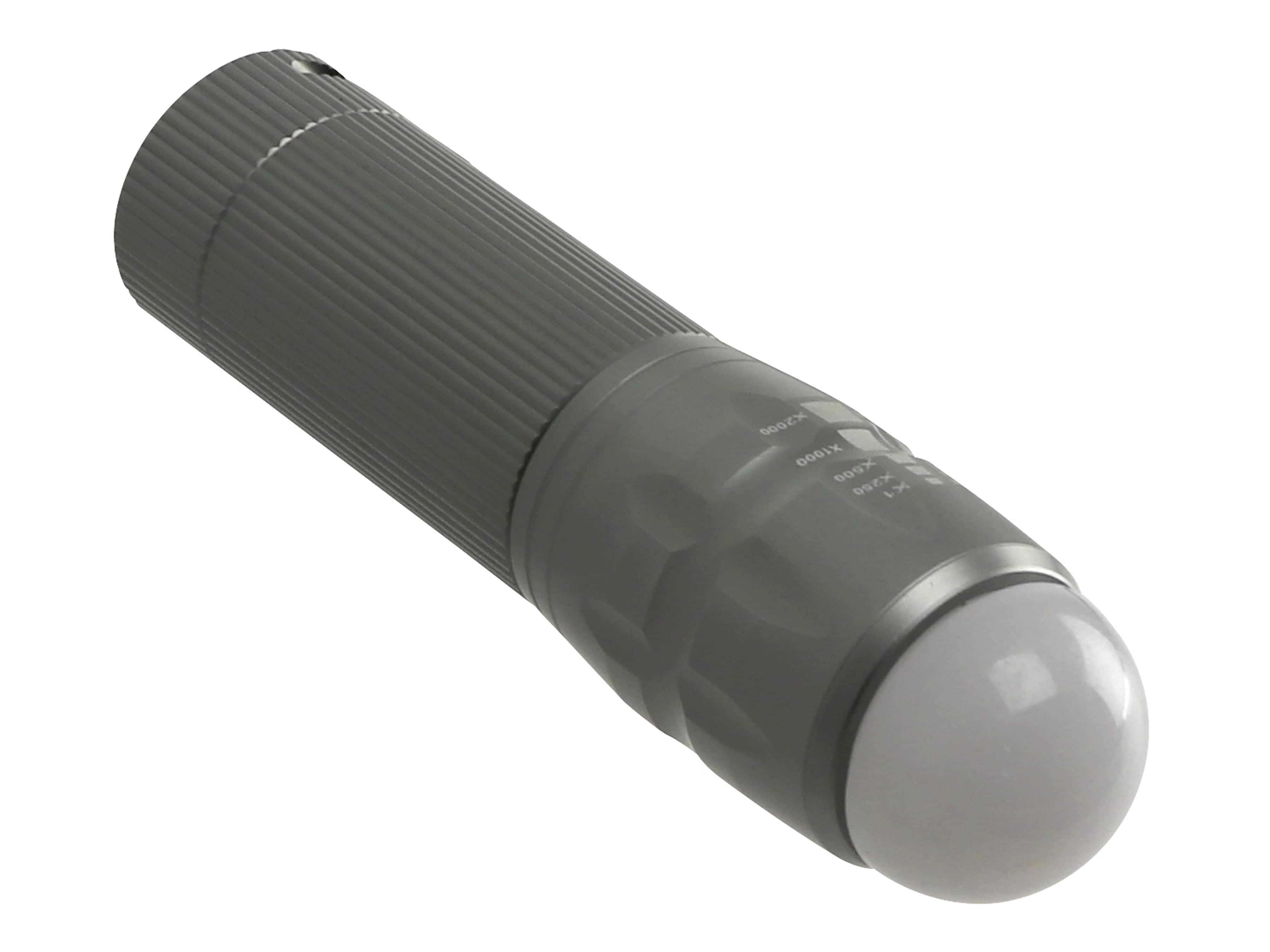 LED-Taschenlampe, WTE-490M-1, Alu, 400 lm, grau LED-Taschenlampe, WTE-490M-1, Alu, 400 lm, grau