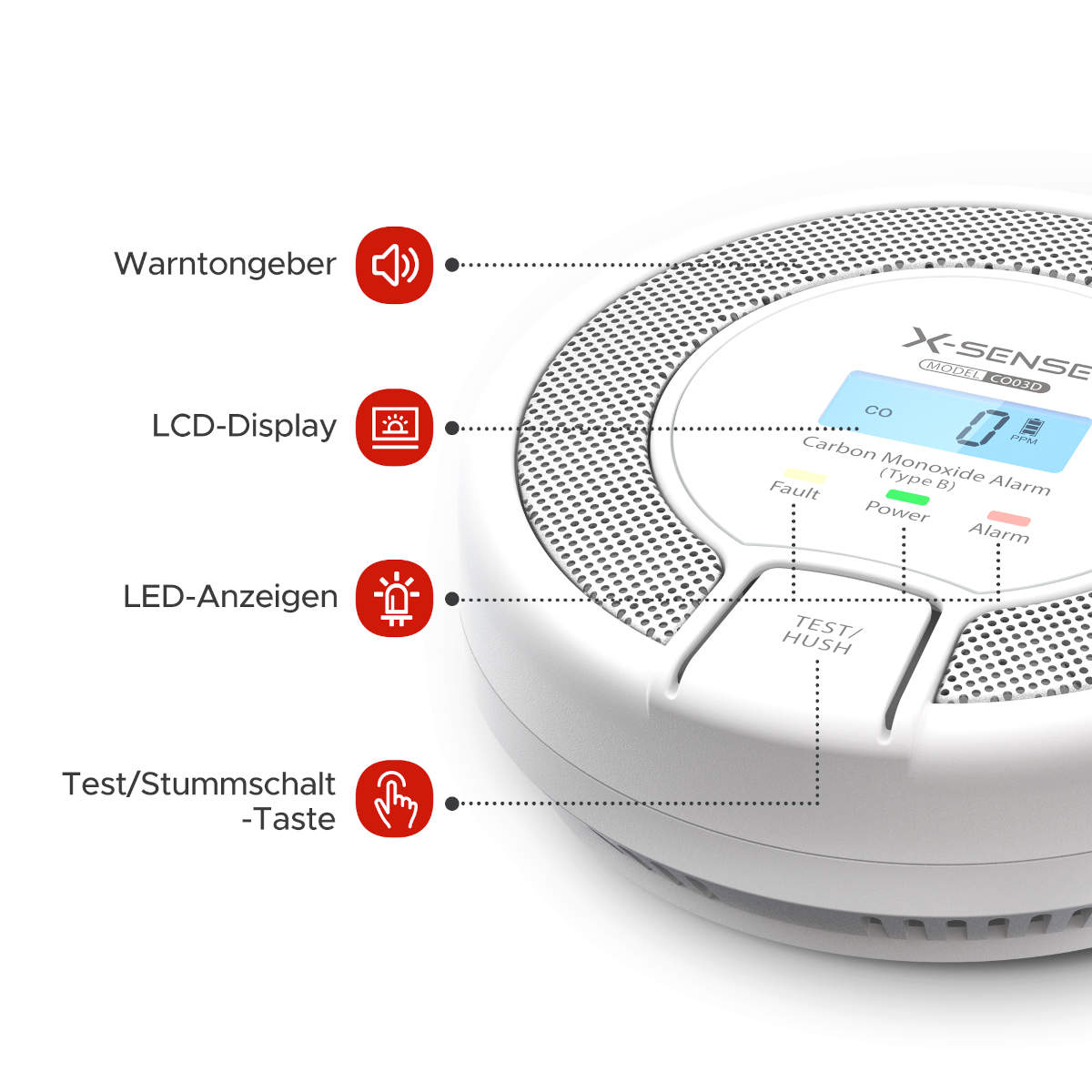 X-SENSE Autarker CO-Melder CO03D