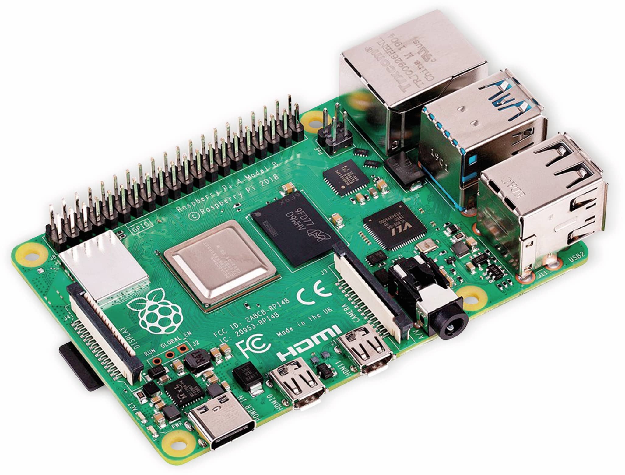 Raspberry Pi Bundle, Pi 4 Model B 4GB + Kameramodul V2 Raspberry Pi Bundle, Pi 4 Model B 4GB + Kameramodul V2