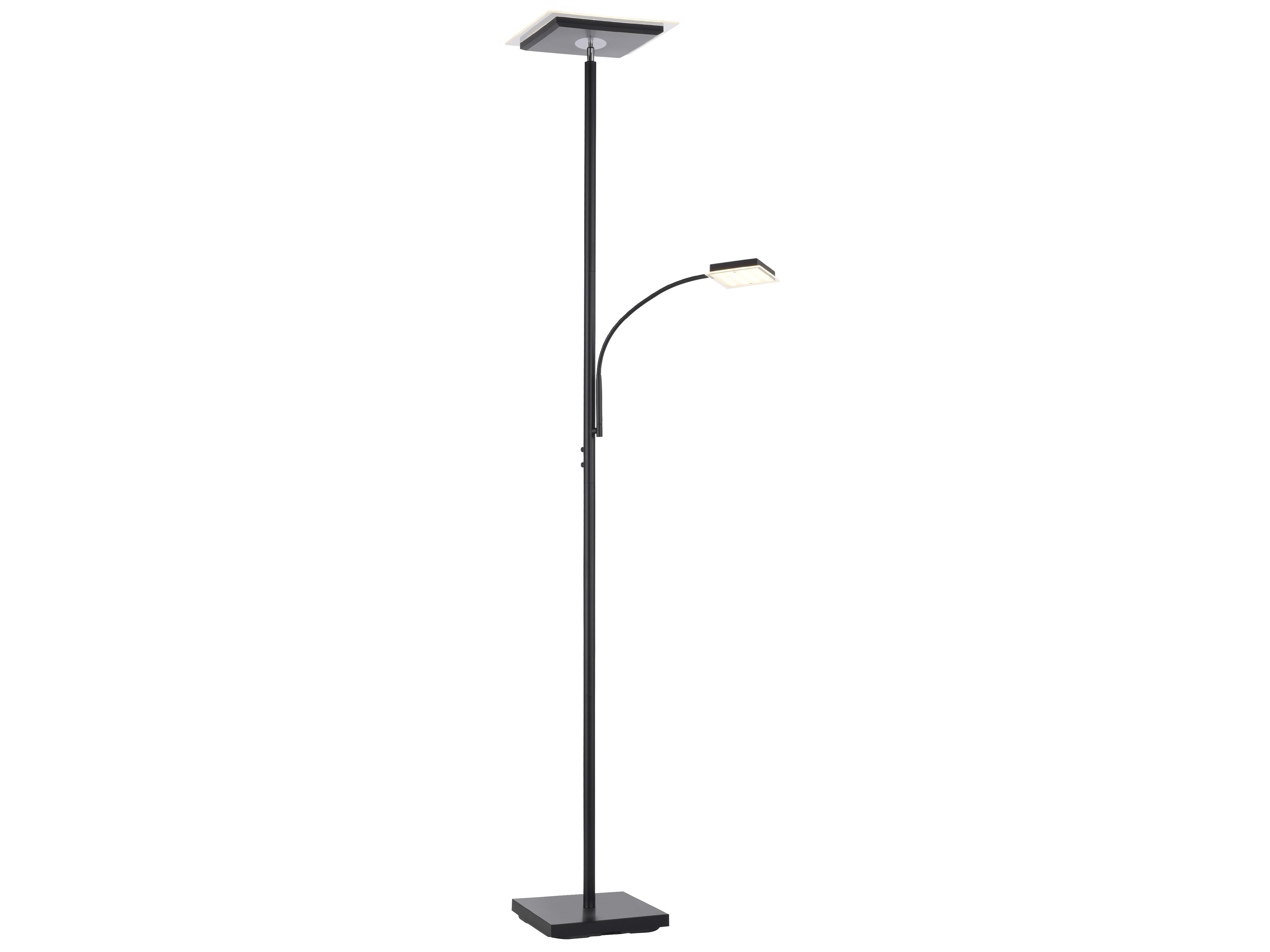 JUST LIGHT LED-Stehleuchte 11710-18 schwarz, 26 W, 2900 lm, 3000 K