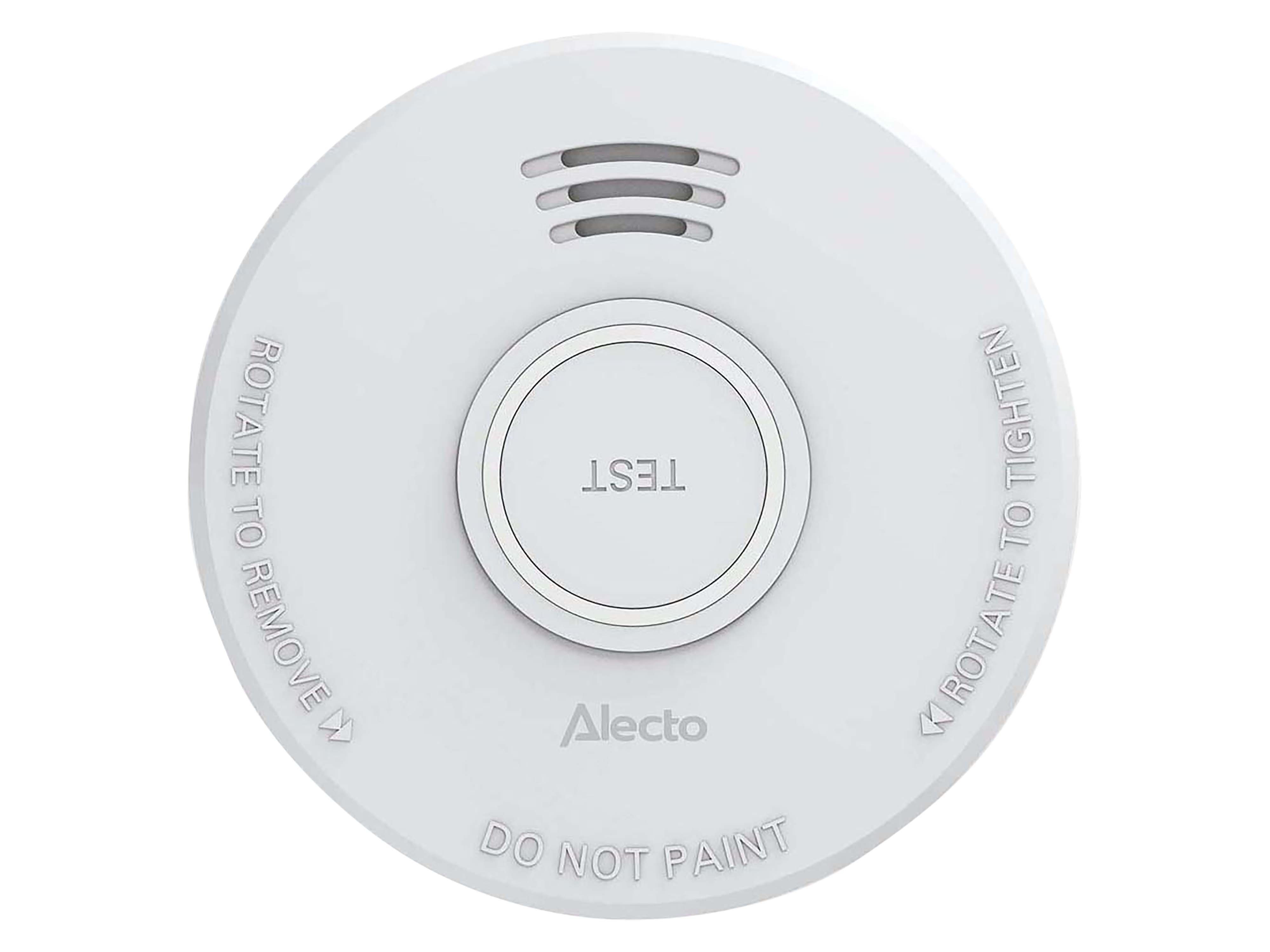ALECTO Stand-Alone-Rauchmelder SD110 5x, 1-Jahres-Batterie, weiß, 5 Stück