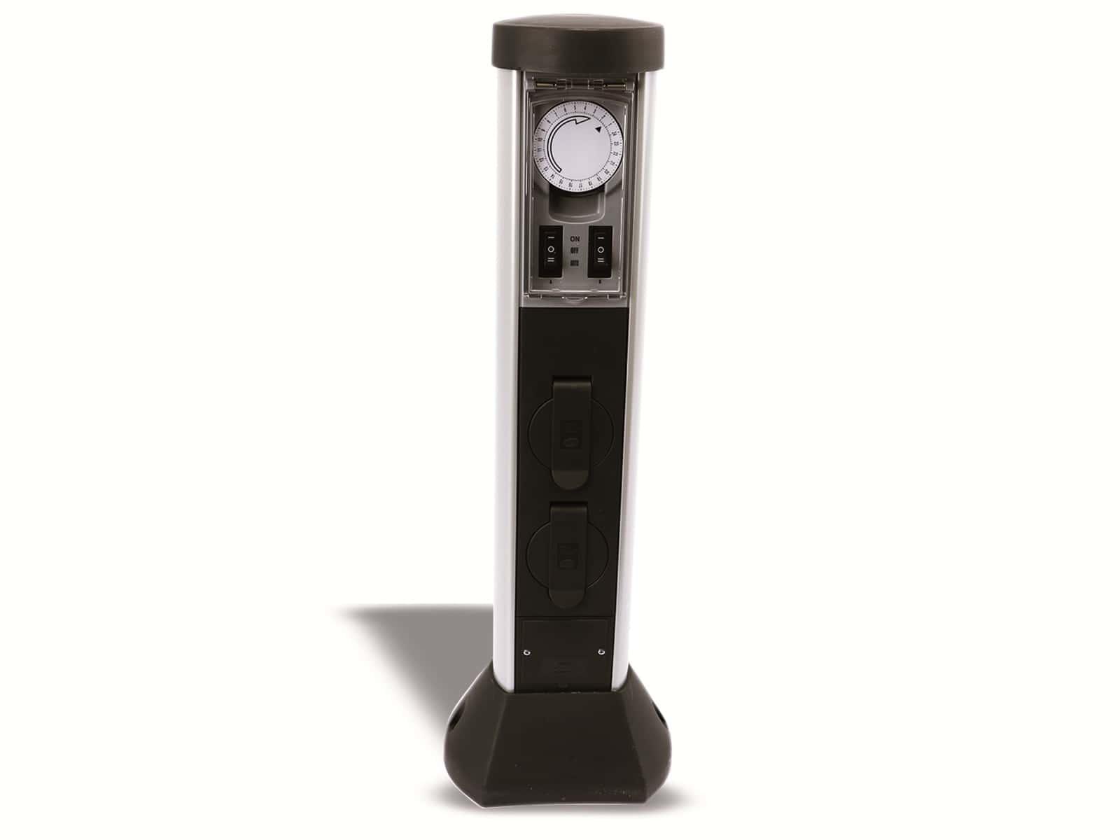 REV Gartensteckdose mit Zeitschaltuhr 0068206258, 2-fach, IP44 REV Gartensteckdose mit Zeitschaltuhr 0068206258, 2-fach, IP44