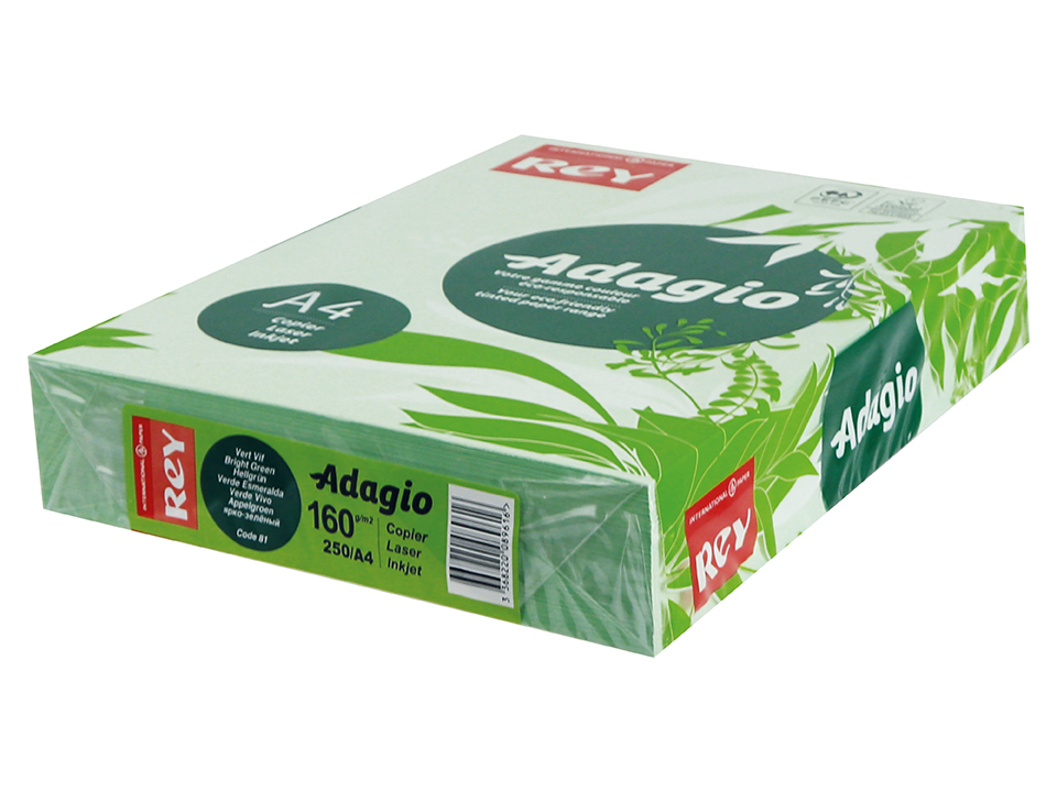 Kopierpapier REY/ADAGIO A4 160 g/m², 250 Blatt, Hellgrün