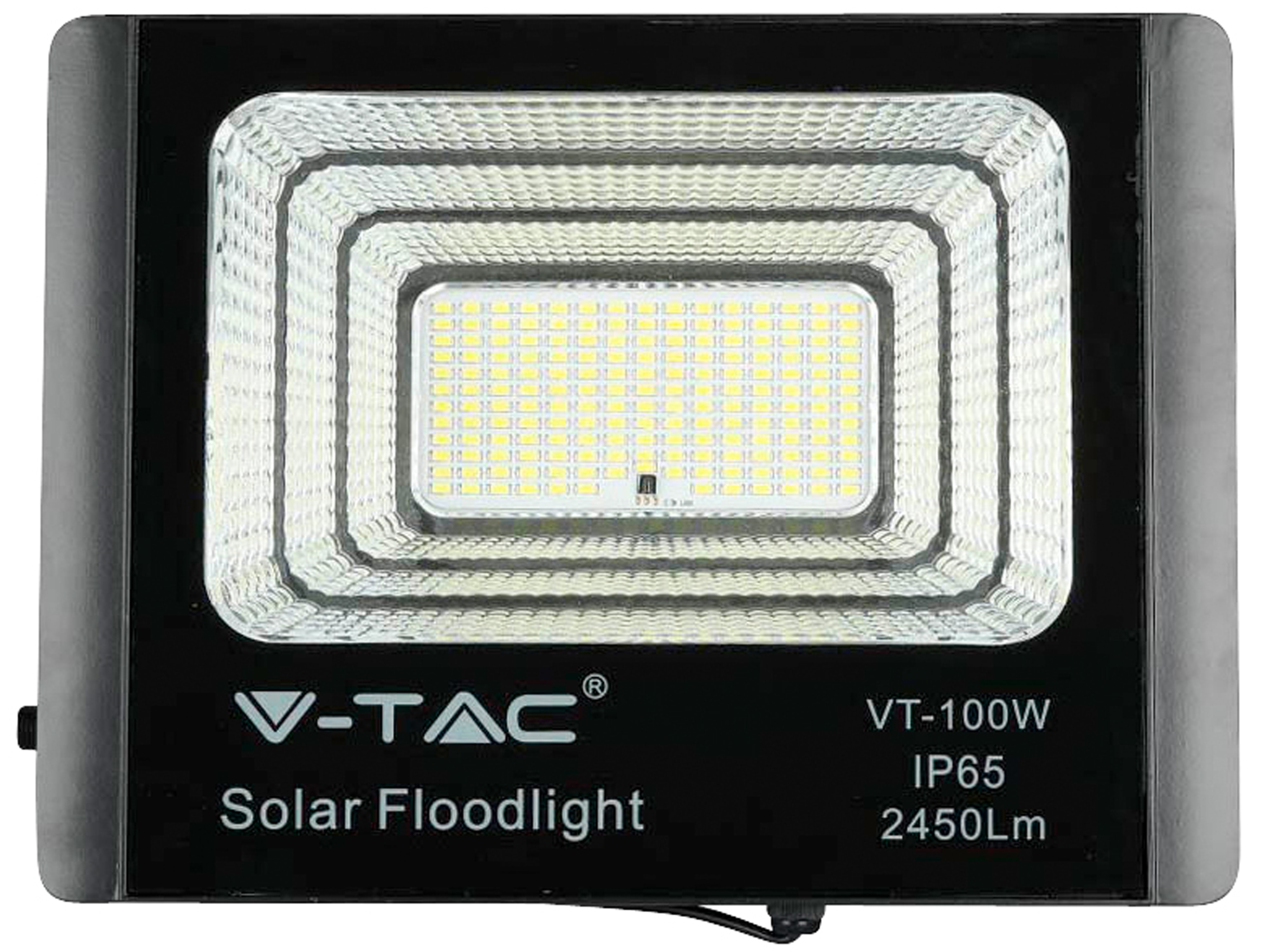 V-TAC Solar LED-Fluter VT-100W, 35 W, 4000 K, mit Panel + Fernbedienung