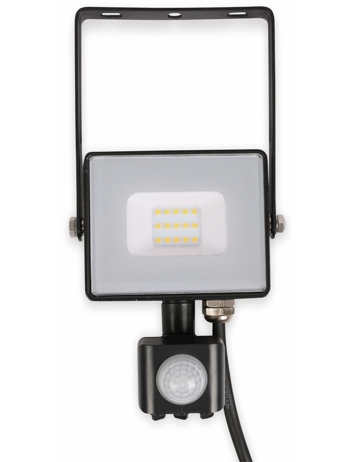 V-TAC LED-Fluter mit Bewegungsmelder VT- 10-S-B, EEK: F, 10 W, 800lm, 3000K, schwarz V-TAC LED-Fluter mit Bewegungsmelder VT- 10-S-B, EEK: F, 10 W, 800lm, 3000K, schwarz