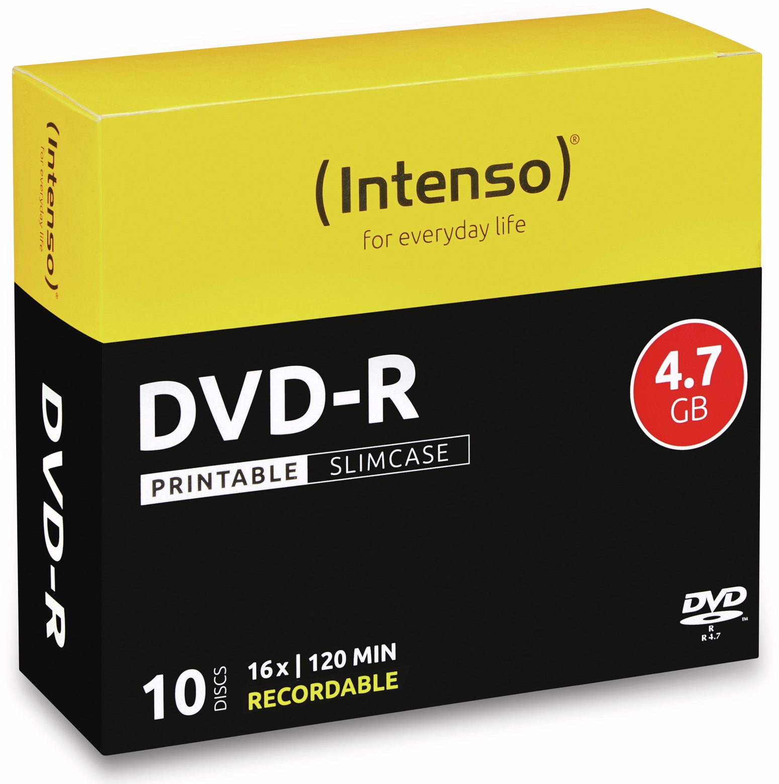 INTENSO DVD-R Slim Case (bedruckbar), 10 Stück Intenso DVD-R Slim Case (bedruckbar)