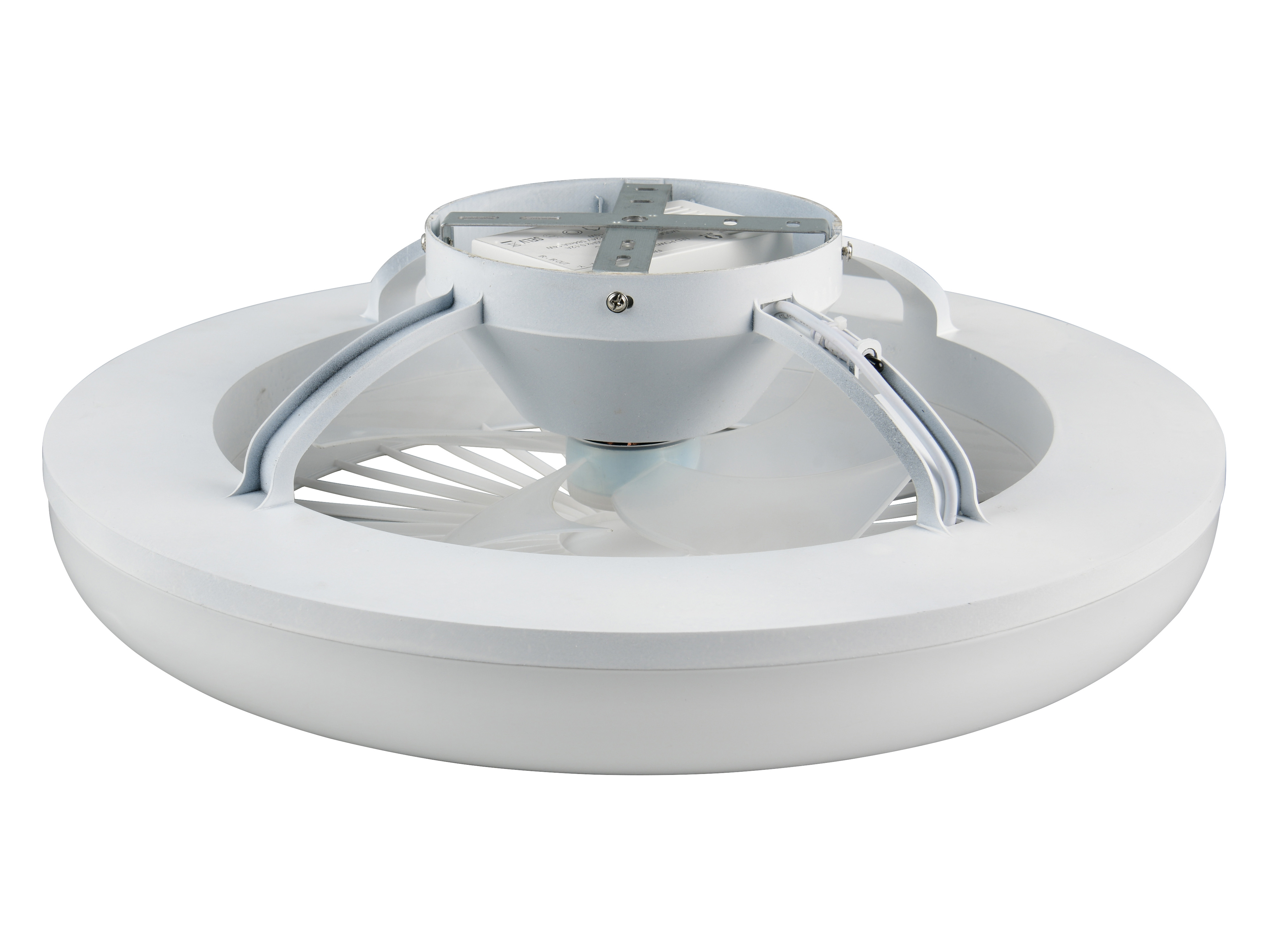 REALITY LED-Deckenleuchte mit Ventilator Mora R64032101, 23W, 2700... 6000K, 1800lm, CCT, IP20, weiß