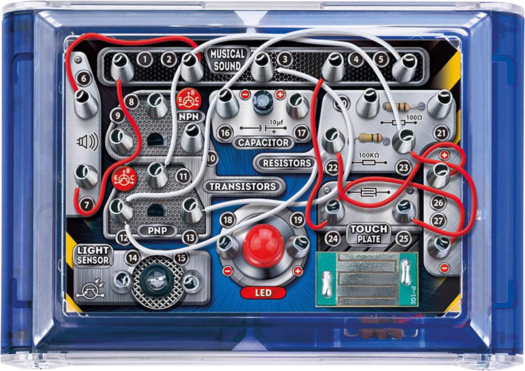VELLEMAN Elektronischer Projektbaukasten KNS100 - 8 Experimente - LED & Musik