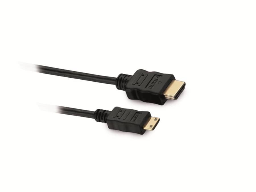 S-IMPULS HDMI/Mini-HDMI Kabel, HIGH SPEED WITH ETHERNET, 1 m S-IMPULS HDMI/Mini-HDMI Kabel, HIGH SPEED WITH ETHERNET, 1 m