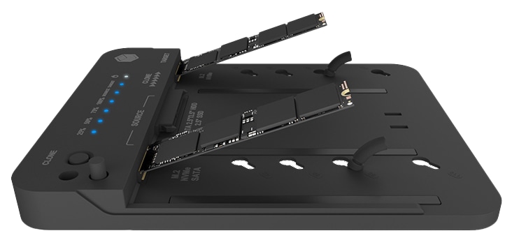 ICY BOX CloneStation & DockingStation IB-2913MCL-C31 M.2 NVME & SATA 2.5''/3.5'' SSD/HDD