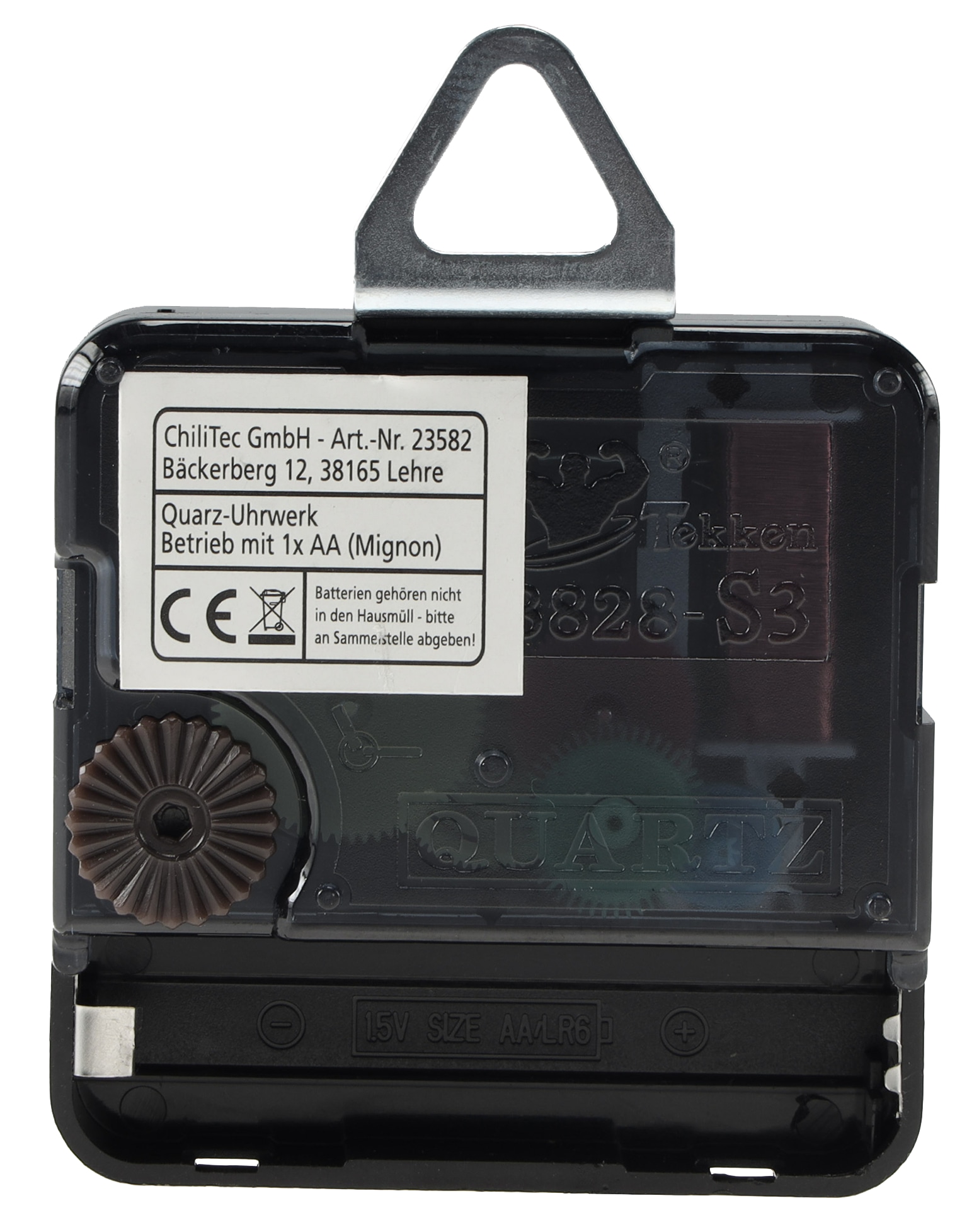 CHILITEC Quarz-Uhrwerk, mit 32 mm Schaft, 3 Zeigersätze aus Kunststoff