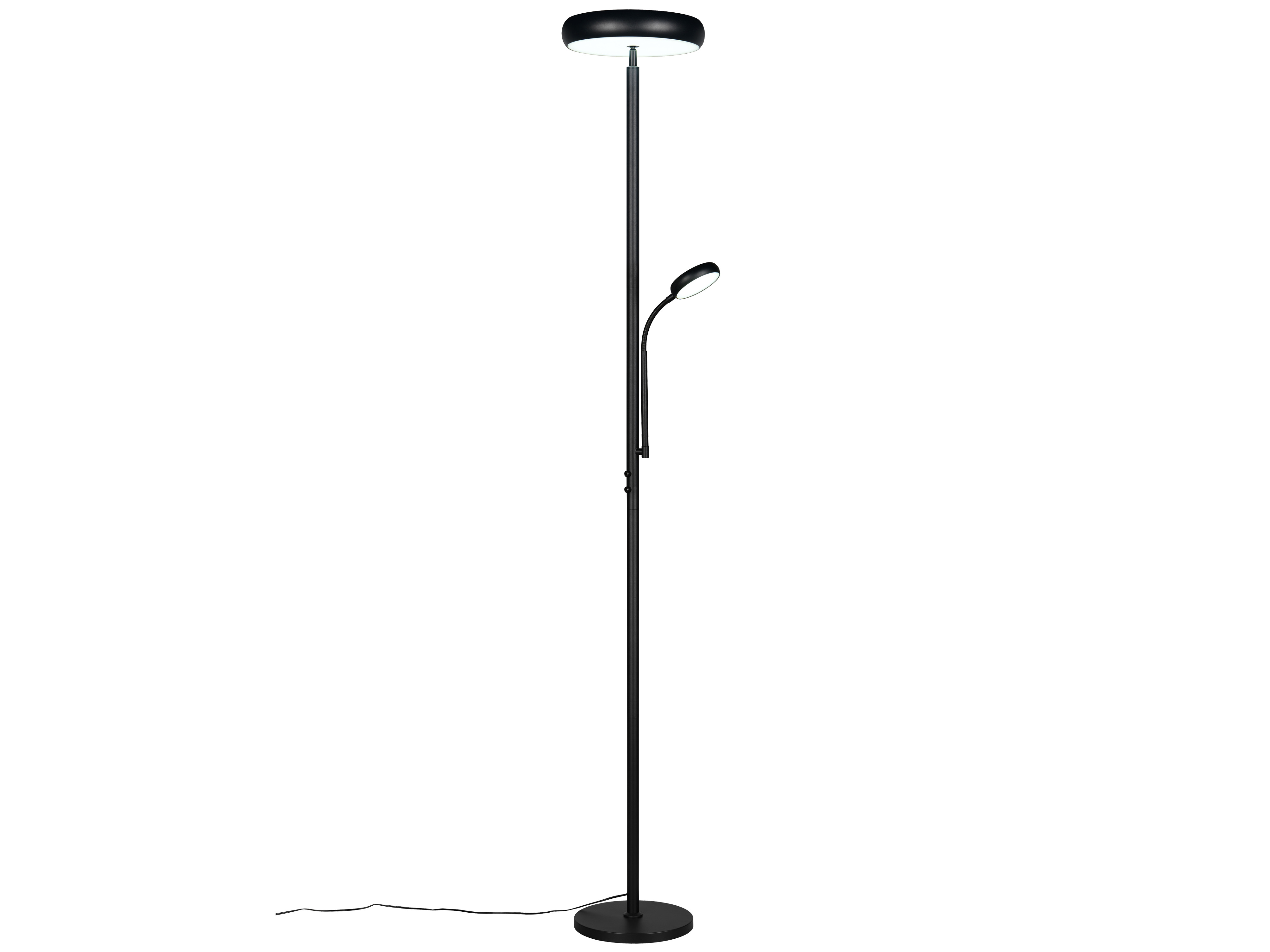 REALITY LED-Stehleuchte Palermo R45741132, 23W, 3000... 6500K, 2500lm, CCT, IP20, schwarz