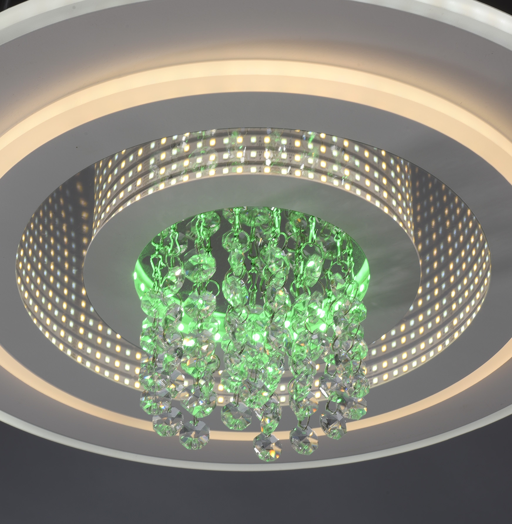 JUST LIGHT LED-Deckenleuchte 14518-16, 24W, 2800lm, CCT, RGB, IP20, weiß