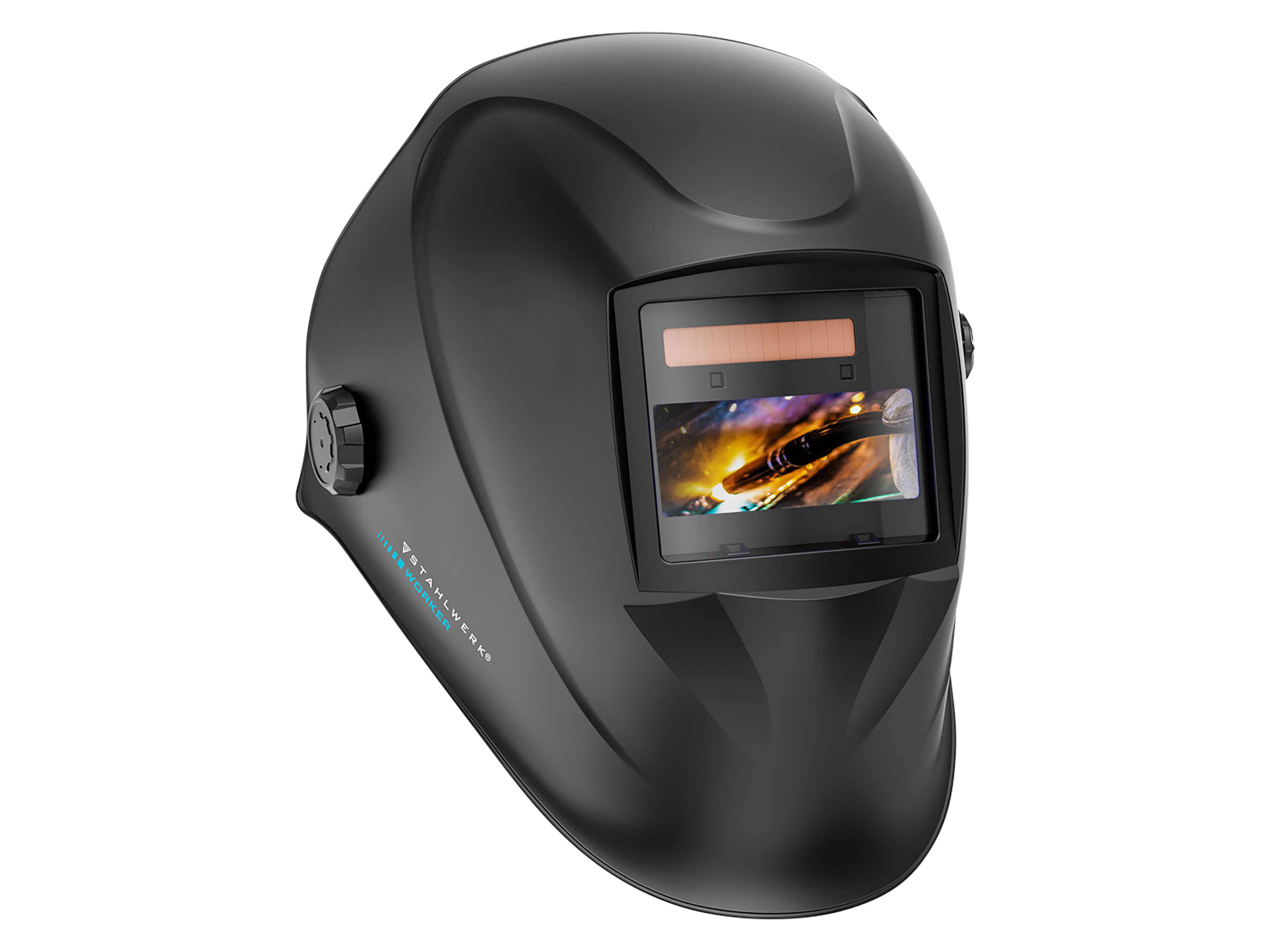 STAHLWERK Automatik-Schweißhelm WORKER, 3-in-1