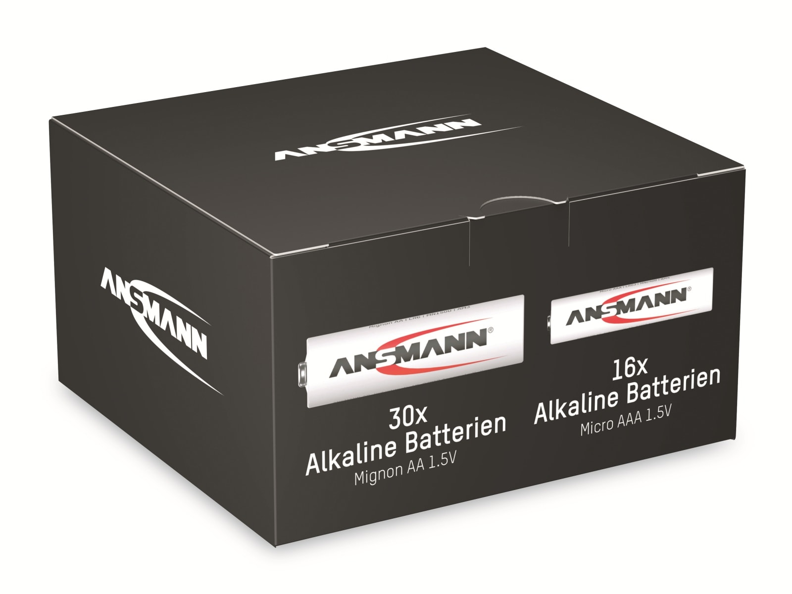 ANSMANN Batterie-Set, Alkaline, 46 Stück, 30x Mignon, 16x Micro
