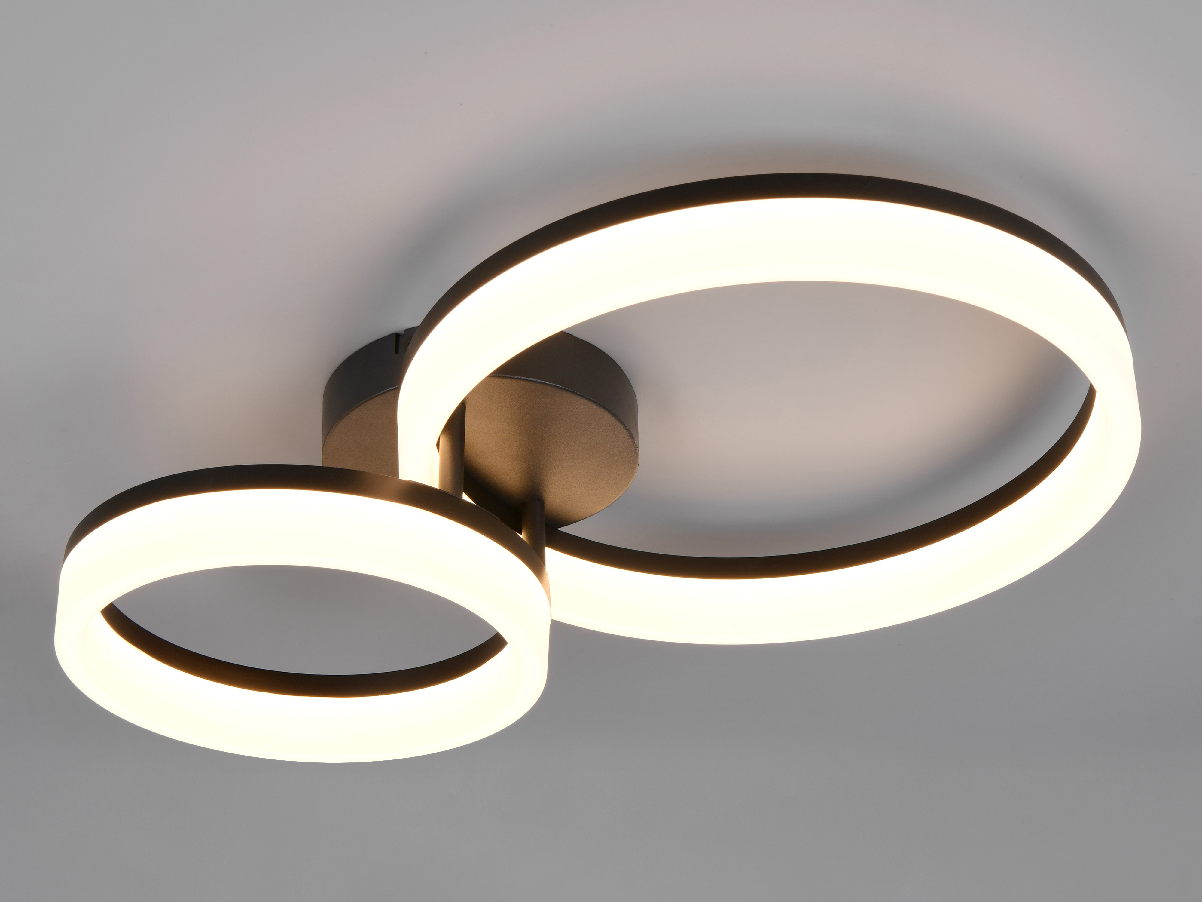 REALITY LED-Deckenleuchte Scope R63601232, 22W, 3000K, 2800lm, warmweiß, IP20, schwarz