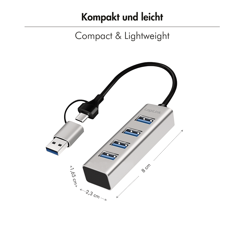 LOGILINK USB-C Hub UA0455 4 Port
