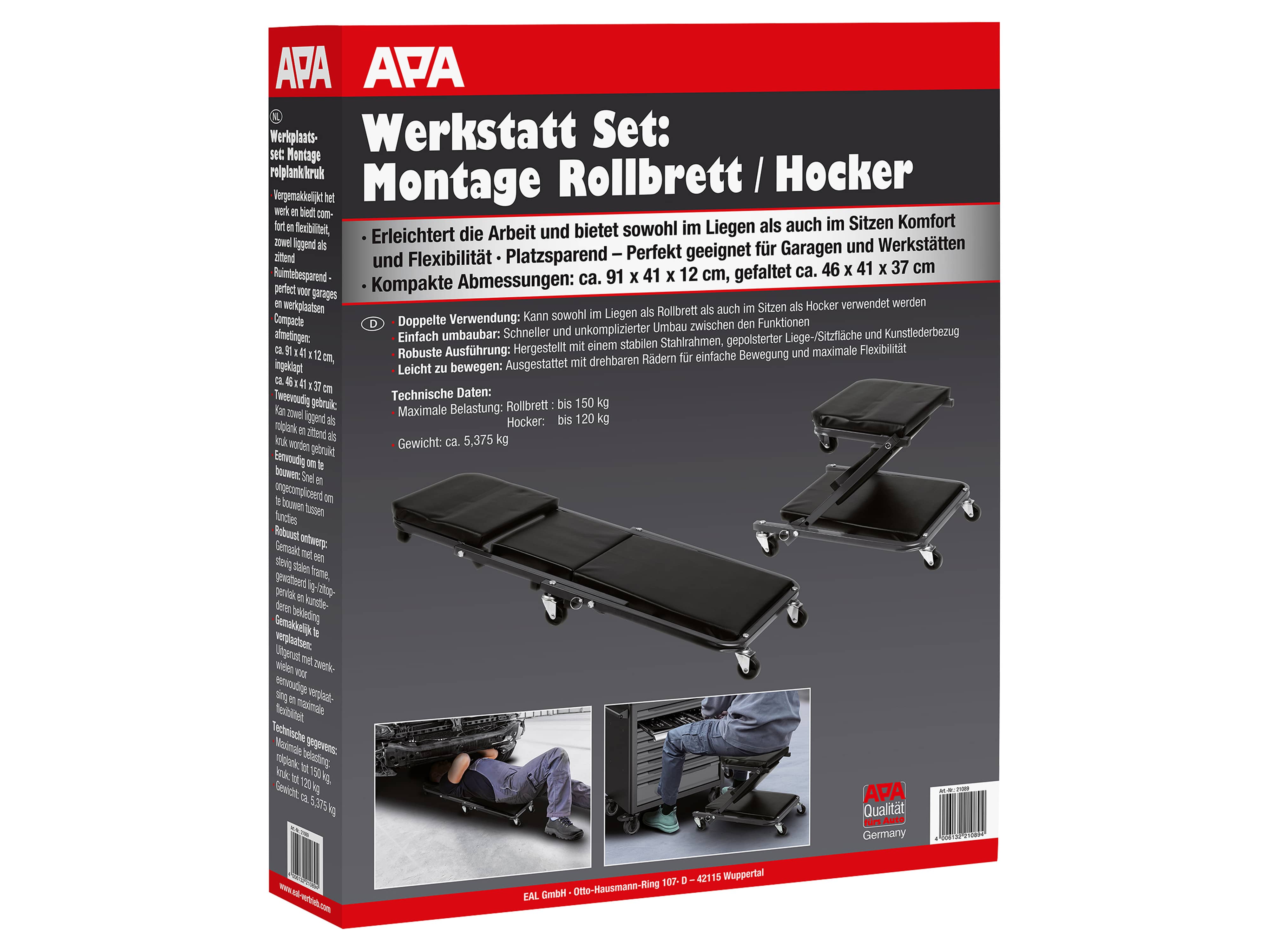 APA Montage Rollbrett/Hocker, 21089 APA Montage Rollbrett/Hocker, 21089