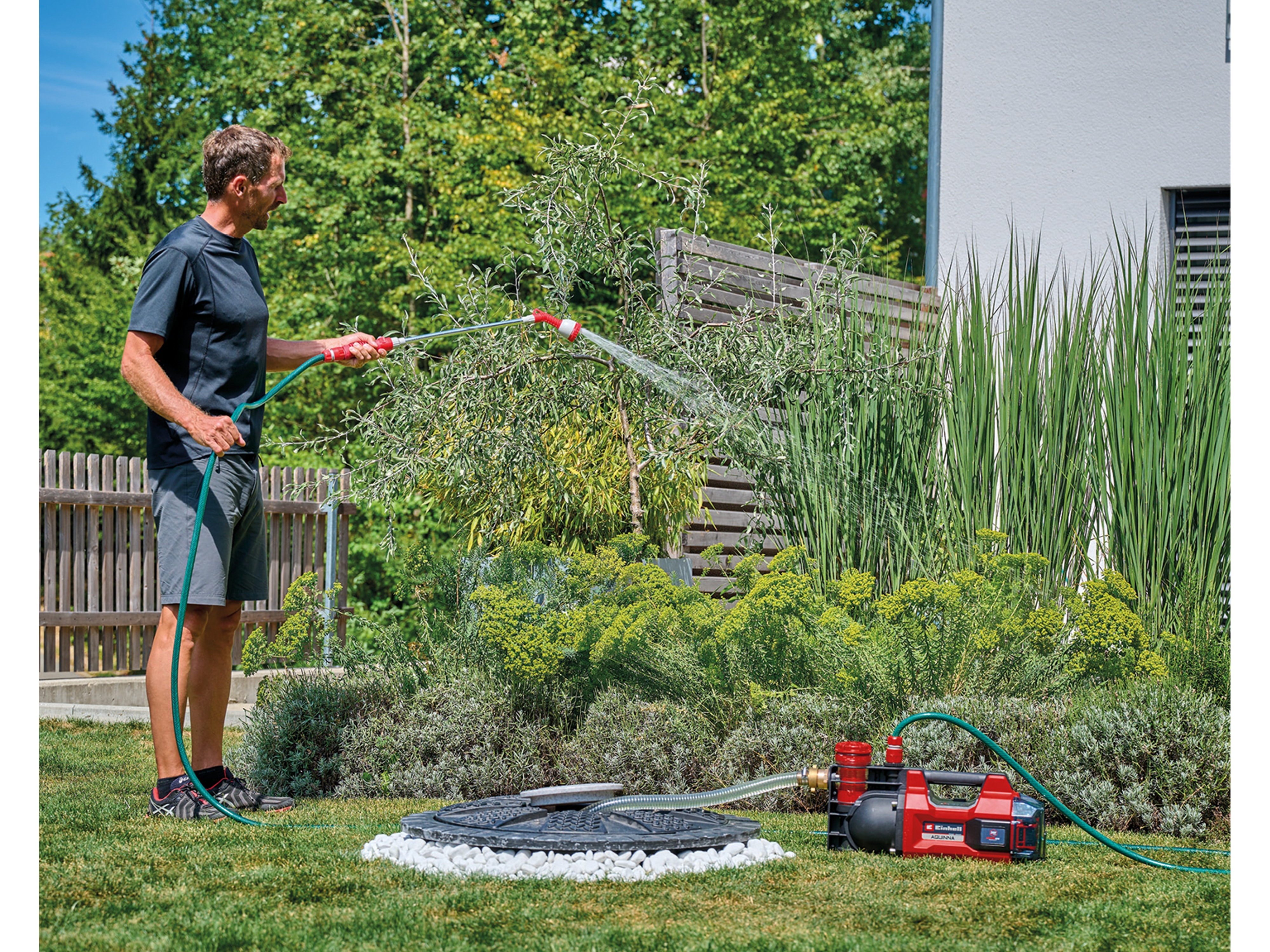EINHELL Akku-Gartenpumpe Aquinna 36/38 F LED, Solo