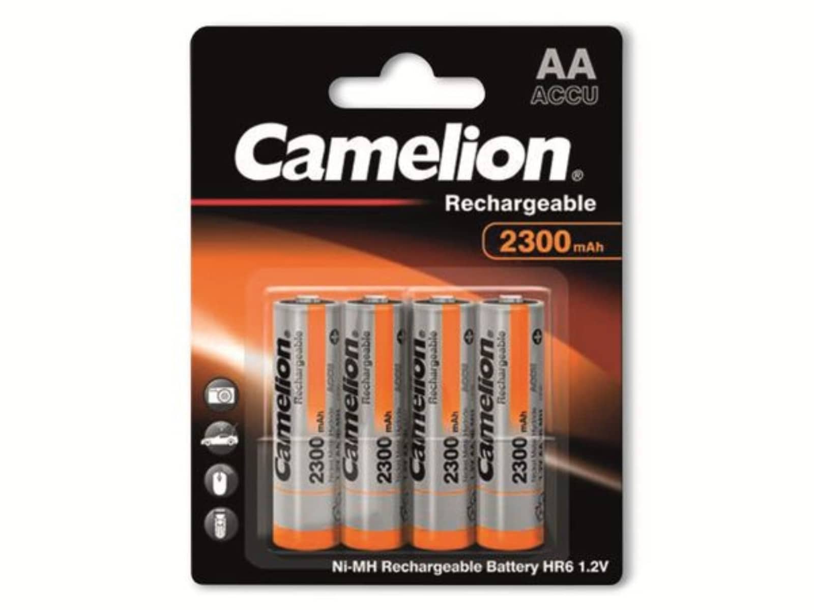 CAMELION NiMH-Mignon-Akku 2300 mAh 4 Stück CAMELION NiMH-Mignon-Akku 2300 mAh 4 Stück