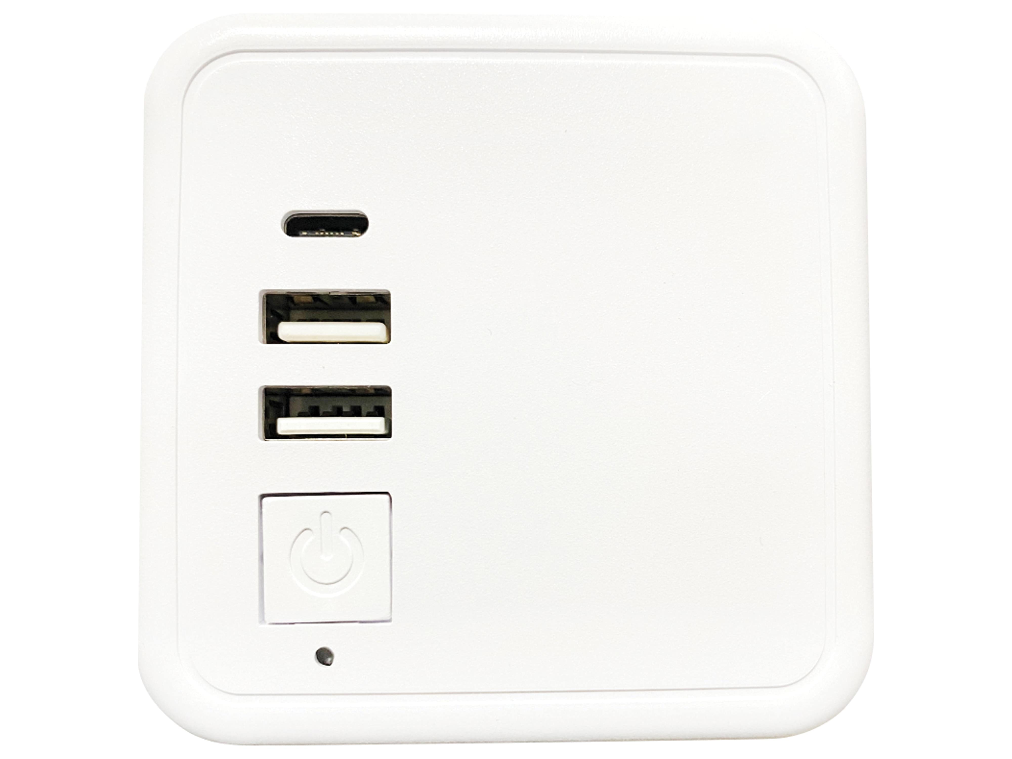 TECHNAXX Steckdosenwürfel Power Cube TX-195, 4-fach, 2x USB-A, 1x USB-C