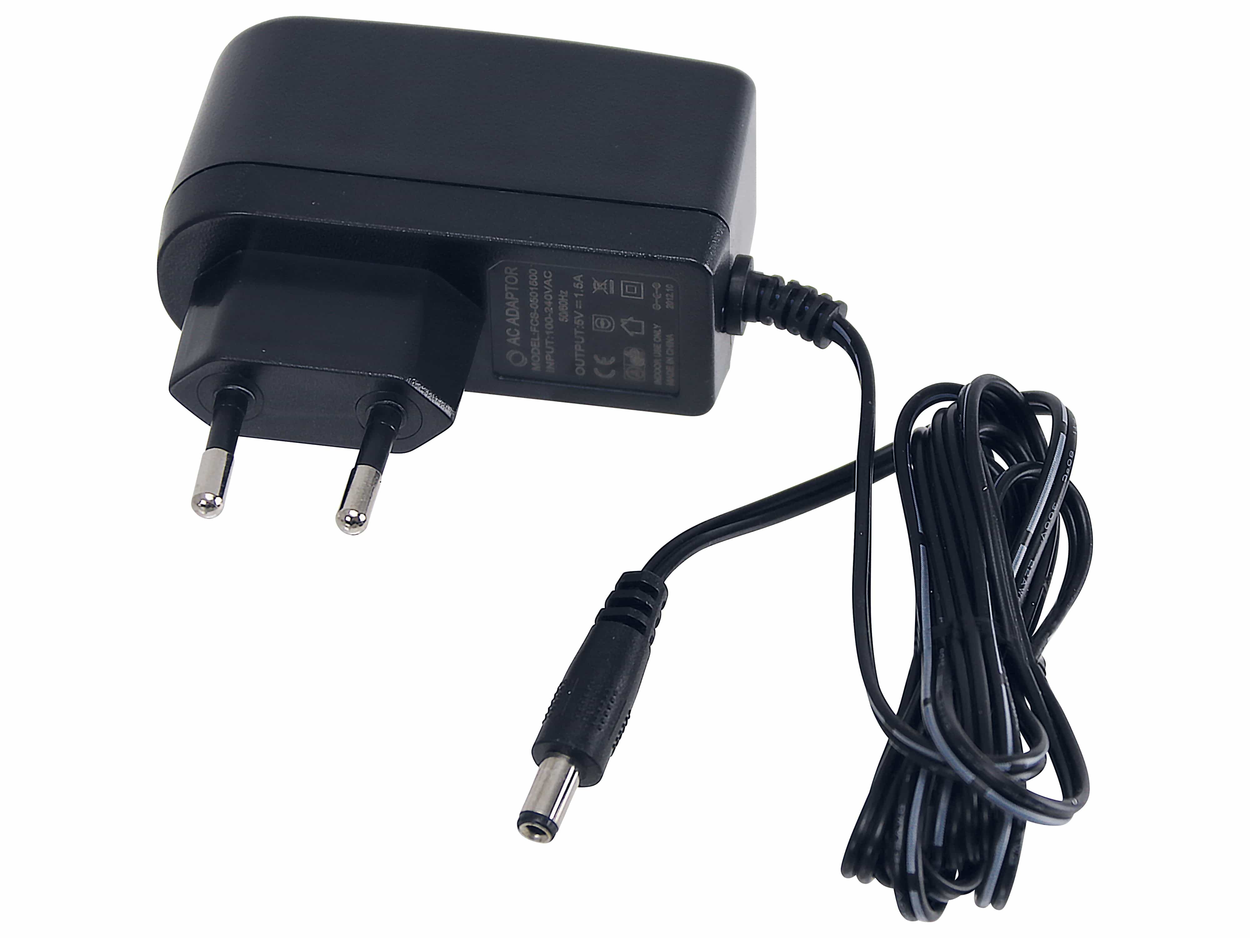 Stecker-Schaltnetzteil FCS-0501500, 5 V-/1,5 A Stecker-Schaltnetzteil FCS-0501500, 5 V-/1,5 A
