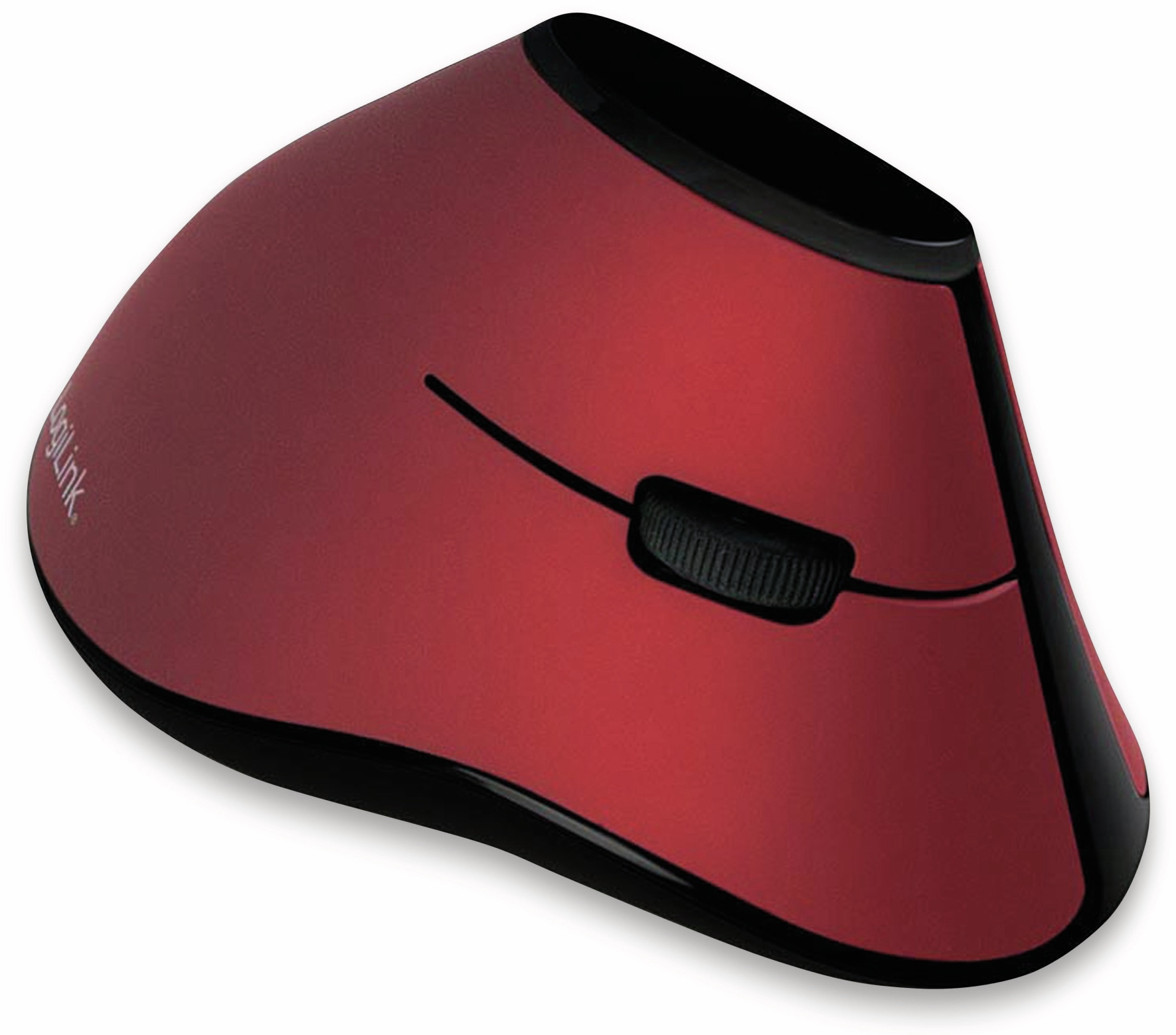 LOGILINK Ergonomic-Maus ID0159, Funk, vertical, rot