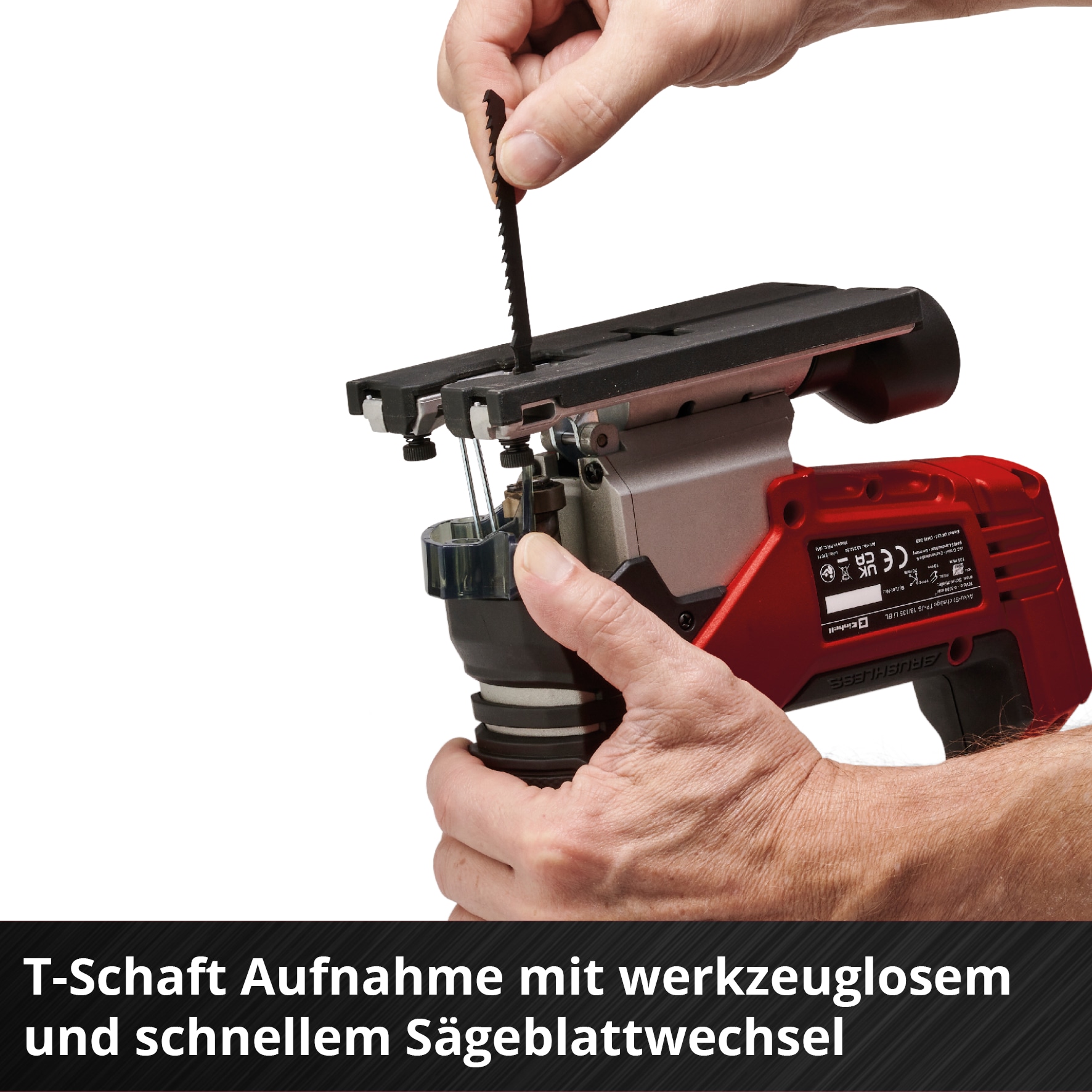 EINHELL PROFESSIONAL Akku-Stichsäge TP-JS 18/135 Li BL-Solo + E-Box Koffer S-F