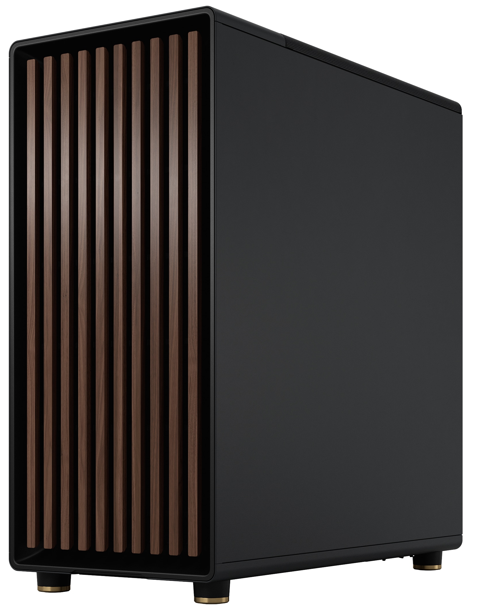 FRACTAL Midi Tower Design North Charcoal schwarz TG Dark