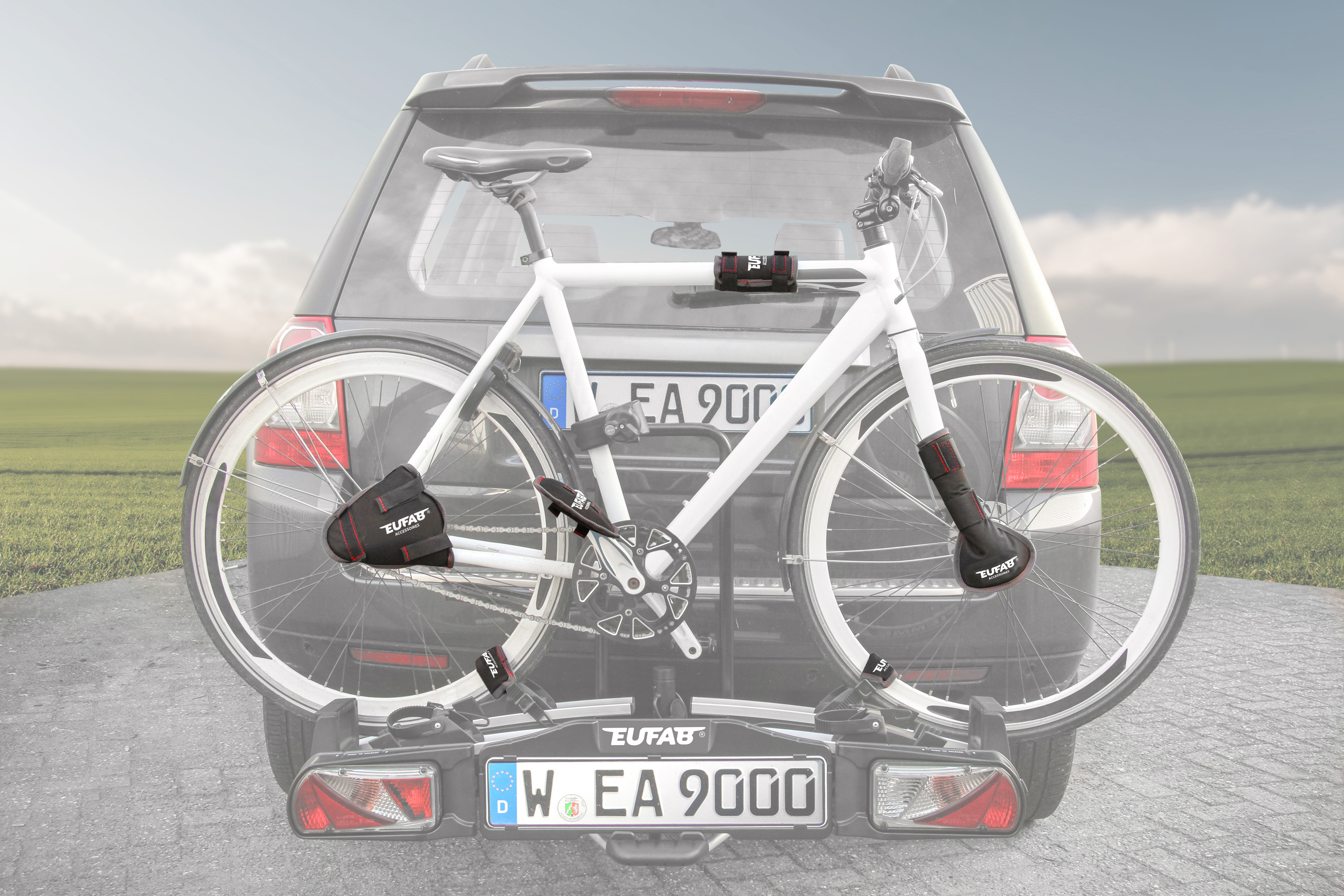EUFAB Fahrrad-Transportschutz, 11242, 6-teilig