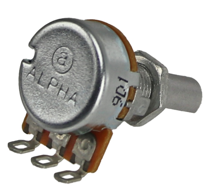 Potentiometer, ALPHA, RV16AF-10B6-20F-A500K, 500 Kohm