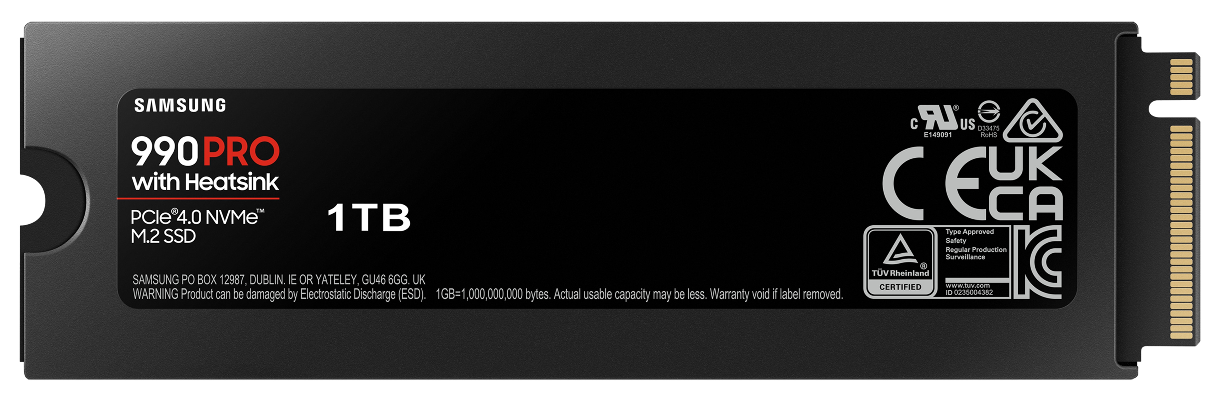 SAMSUNG M.2 SSD 990 Pro Heatsink 1TB SAMSUNG M.2 SSD 990 Pro Heatsink 1TB