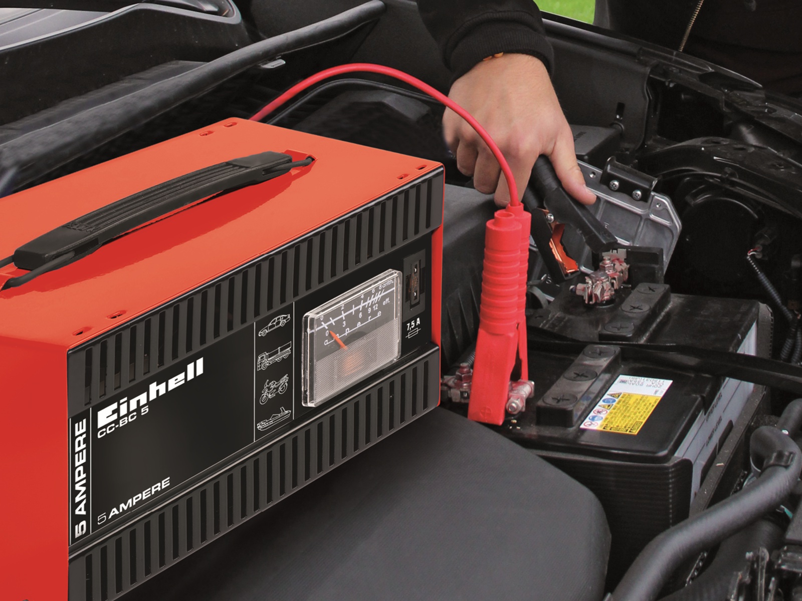 EINHELL Batterie-Ladegerät EINHELL CC-BC 5, 12 V, 5 A
