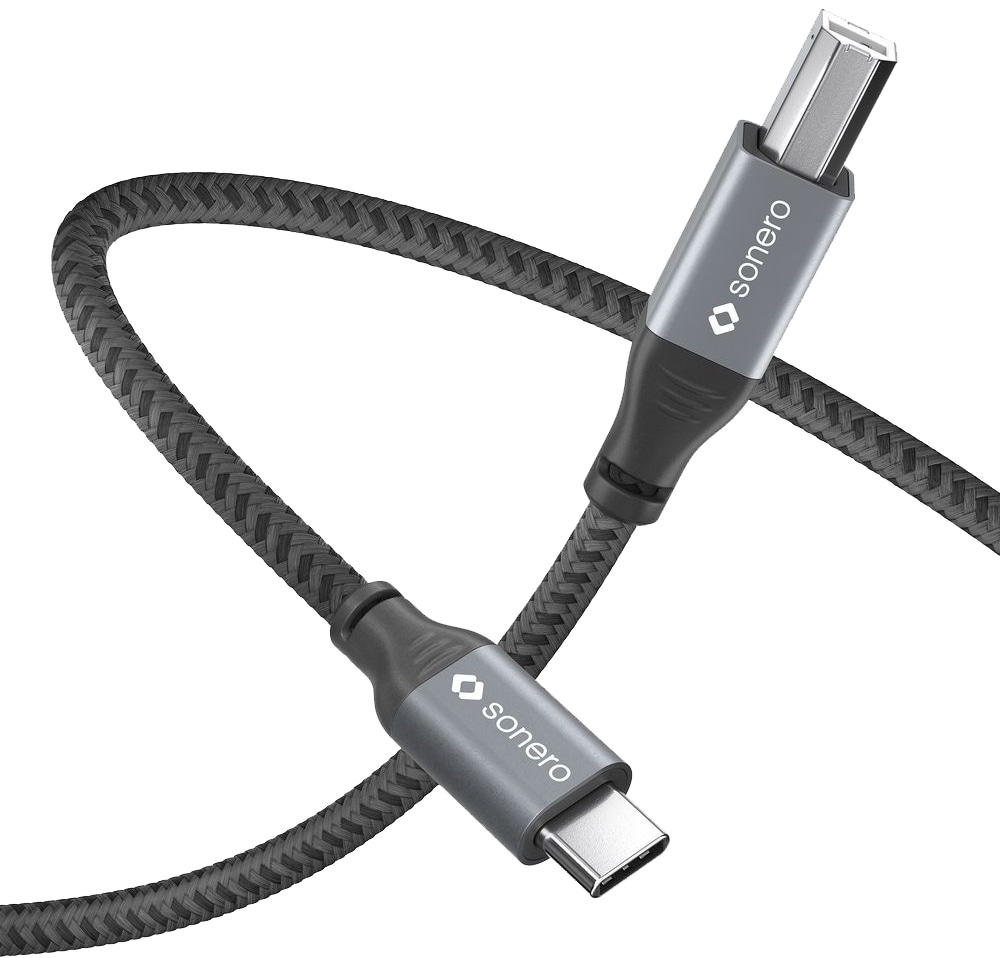 SONERO USB 2.0 Kabel SPC-U020-030 C/B 3m grau-schwarz SONERO USB 2.0 Kabel SPC-U020-030 C/B 3m grau-schwarz