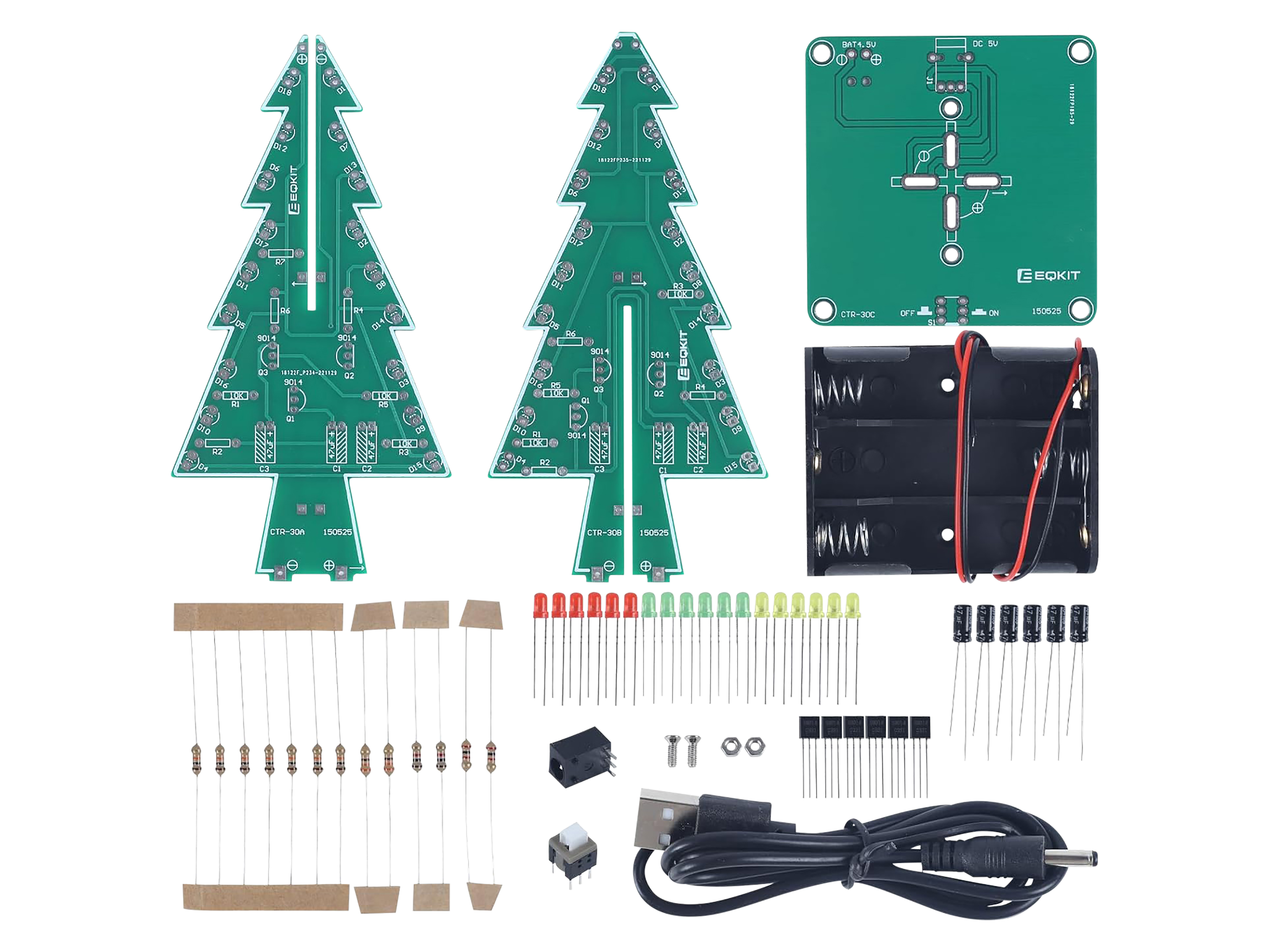 KEYESTUDIO Lötbausatz LED-Tannenbaum