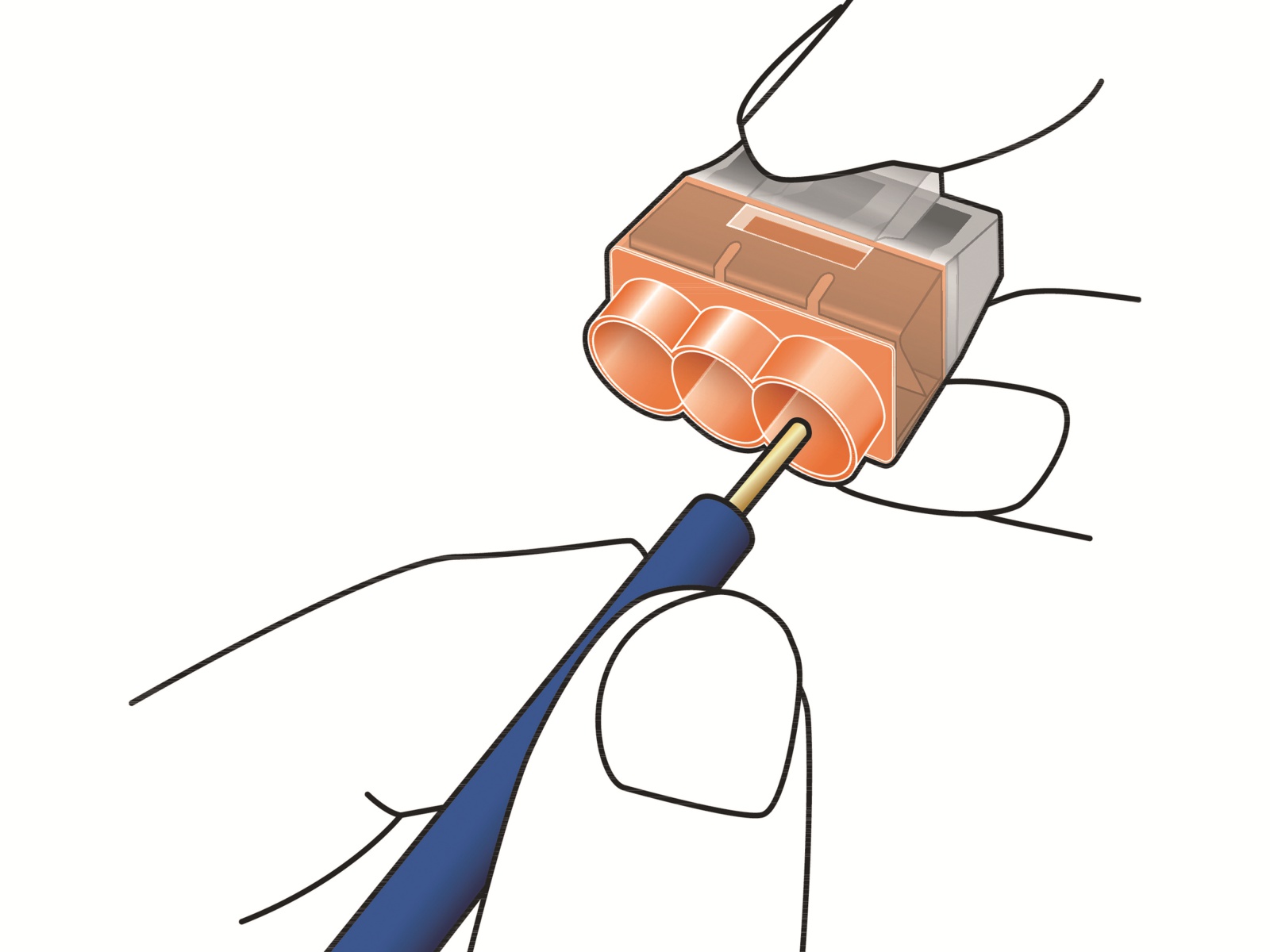HELLERMANNTYTON Verbindungsklemme, 148-90056, HCPM-4-Blister, transparent, 10 Stück