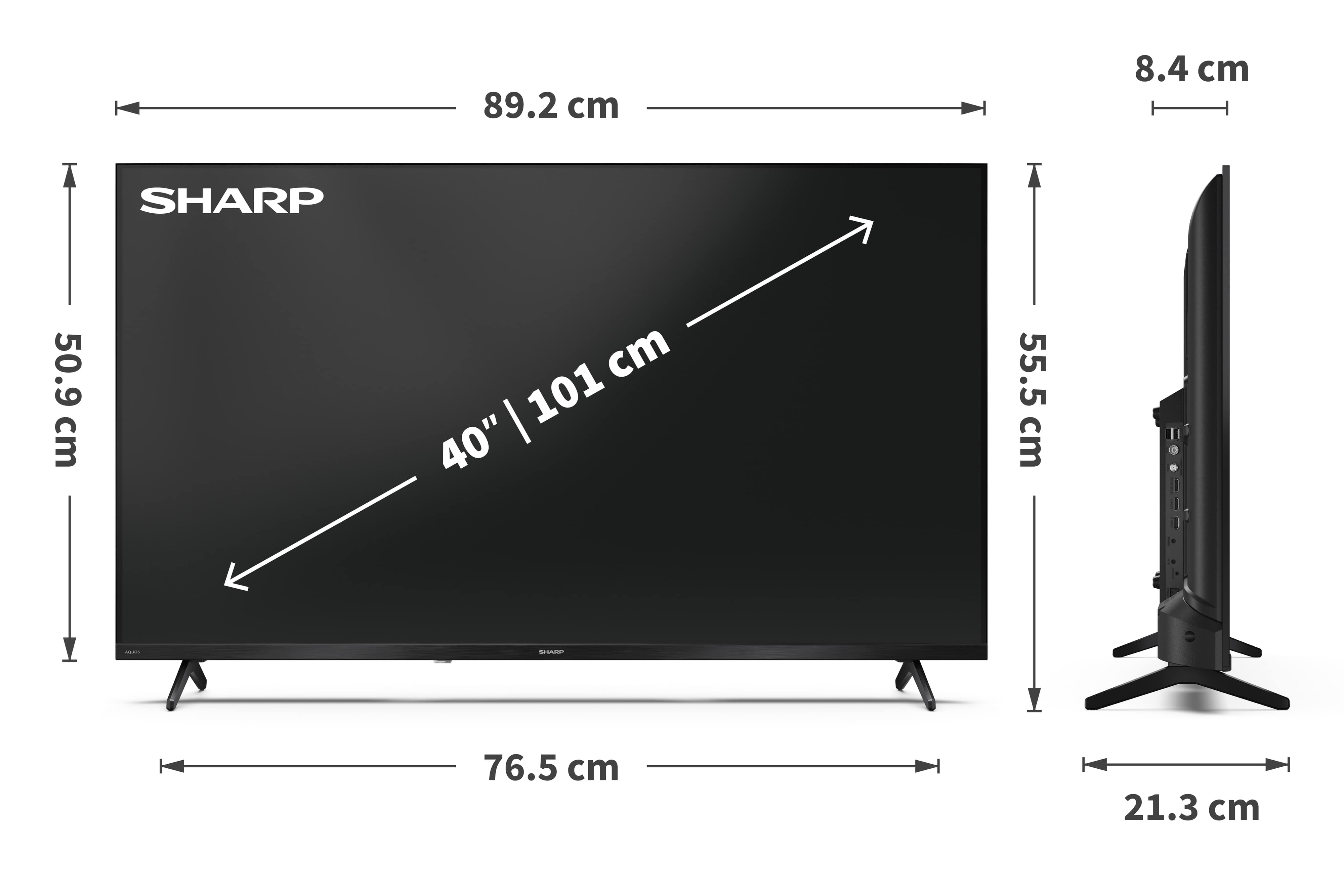 SHARP LED-TV Google TV 40HF2265E, 101 cm (40"), HD, EEK: E SHARP LED-TV Google TV 40HF2265E, 101 cm (40"), HD, EEK: E