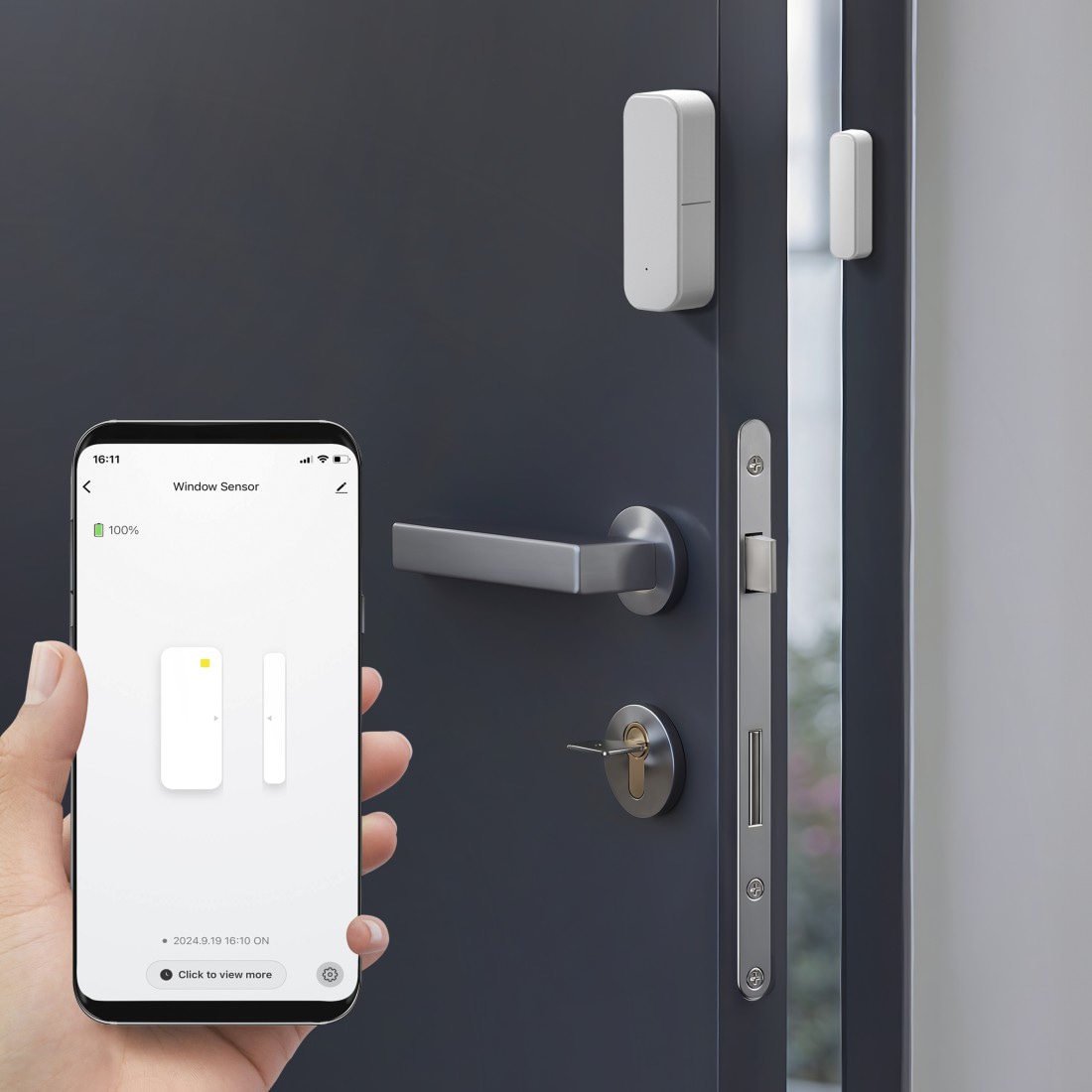 HAMA Smart Home Fensterkontakt für Türen, Fenster, Garagen, Zigbee, magnetisch HAMA Smart Home Fensterkontakt für Türen, Fenster, Garagen, Zigbee, magnetisch