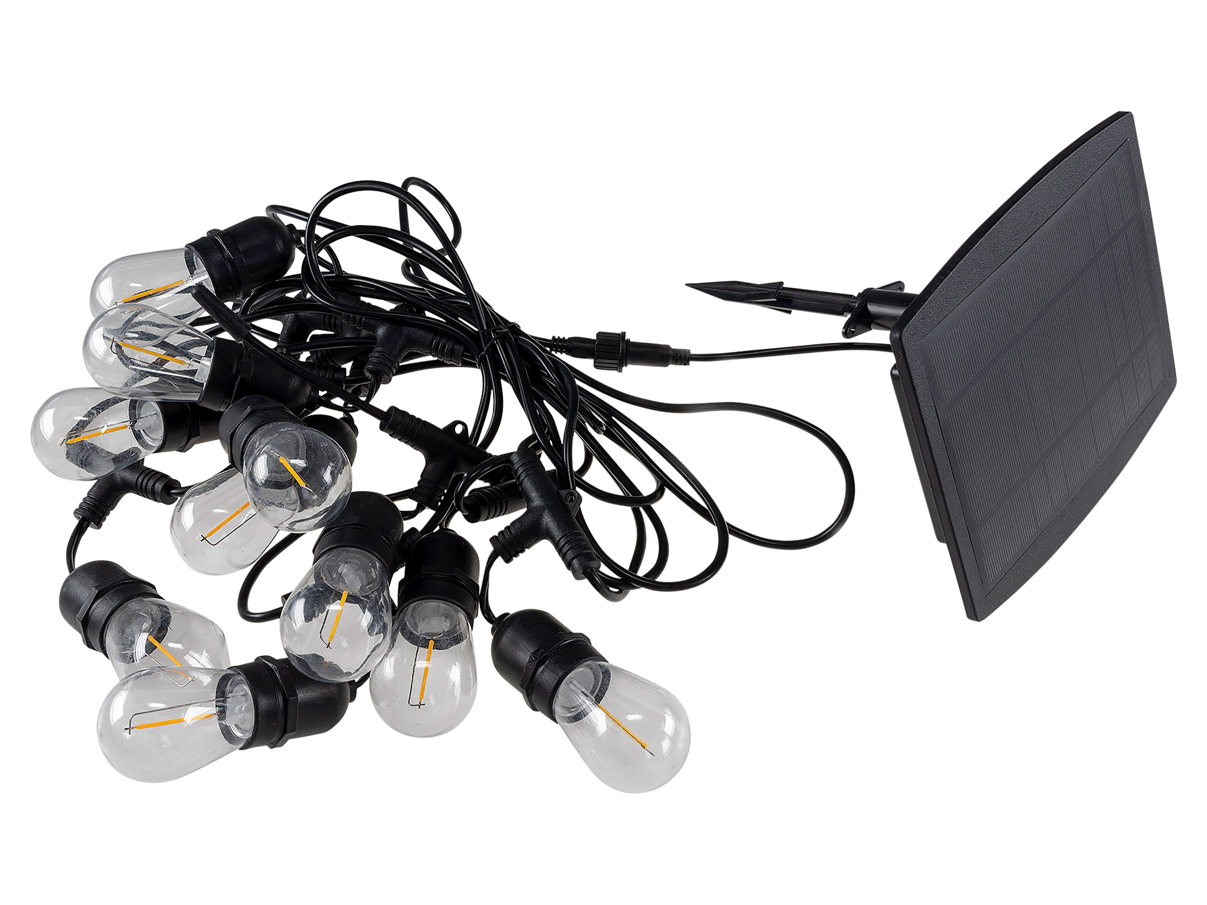 CHILITEC Solar-LED-Lichterkette CT-BGL 10Solar, 10 Lampen, IP44