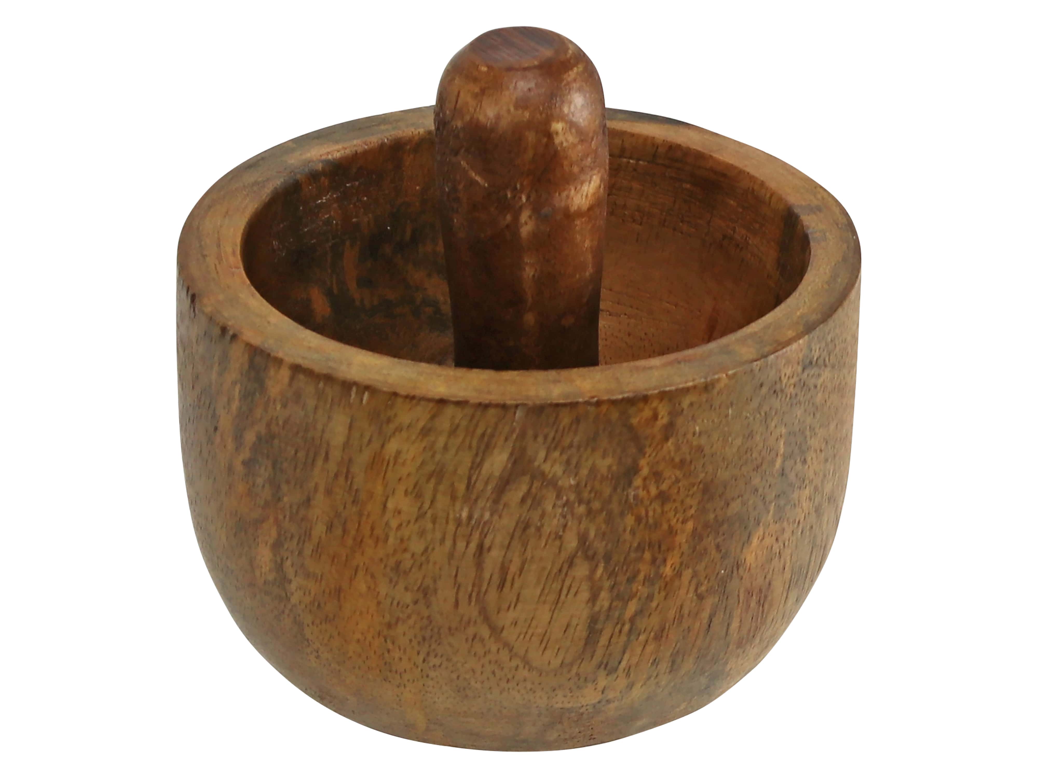 Holzmörser, 10x10x16 cm