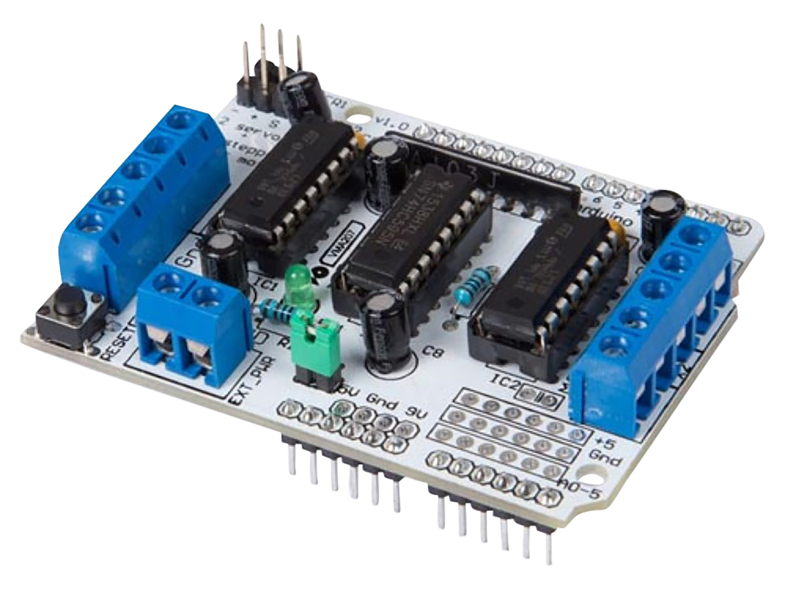 Whadda WPSH207 L293D motor drive extension plate for Arduino®