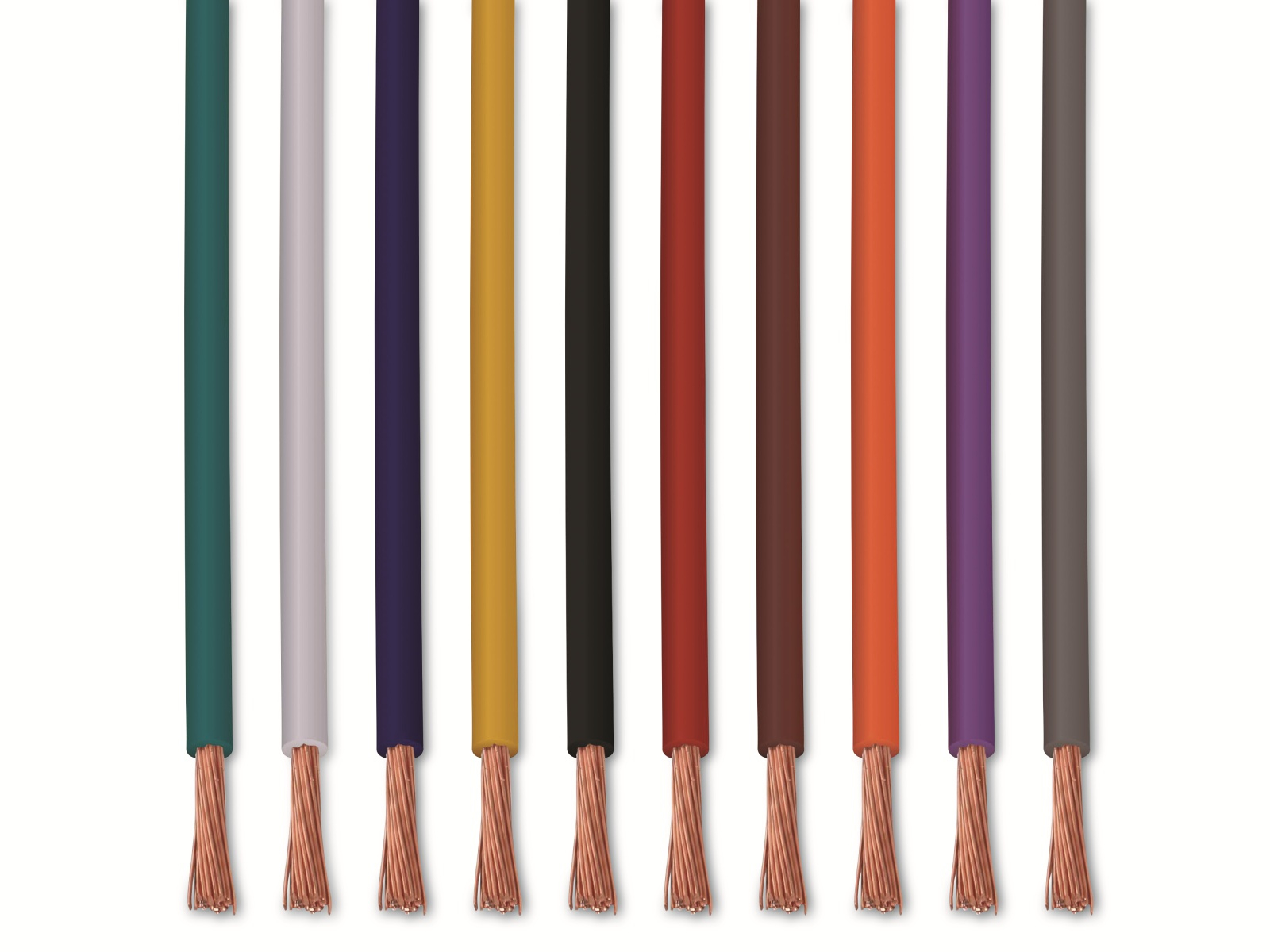 Quadrios 22CW002 Stranded Wire Assorted 10 Colours 0.25 mm² Copper