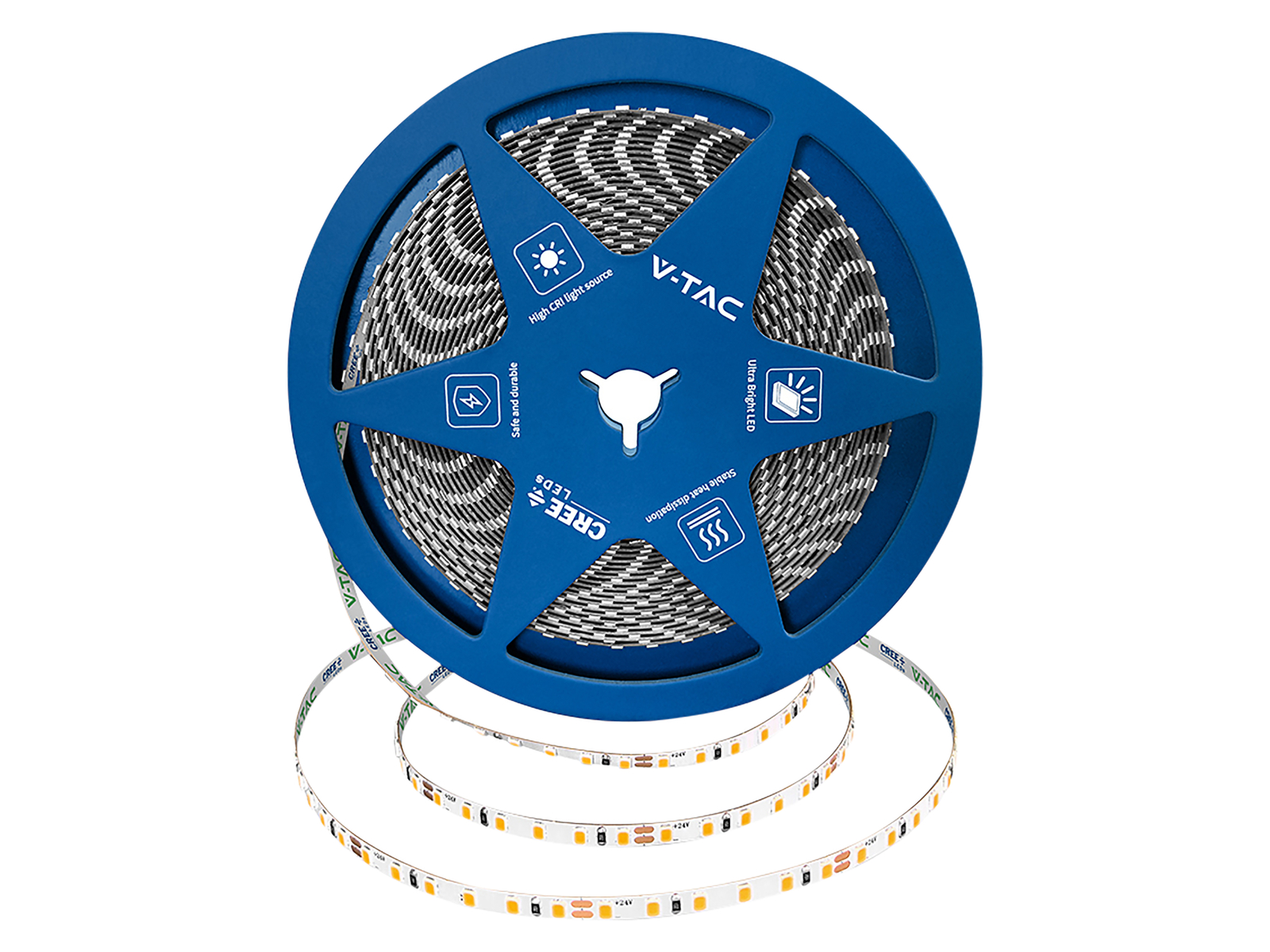 V-TAC LED-Strip, VT-240826, 80W, 6500K, EEK: F, 7600lm, 24V,10m